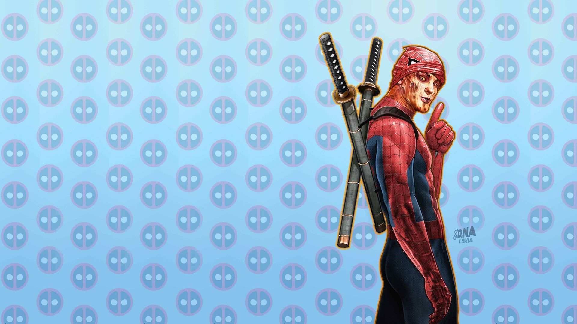 1920x1080 Wade Wilson: Spider Man.? (desktop Wallpaper From R ComicWalls)