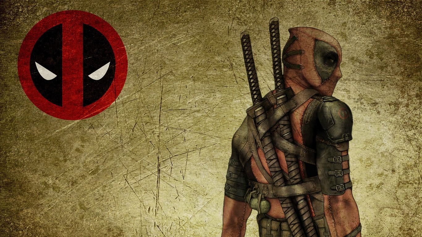 1366x768 Deadpool Wade Wilson Cartoon Characters HD Wallpaper