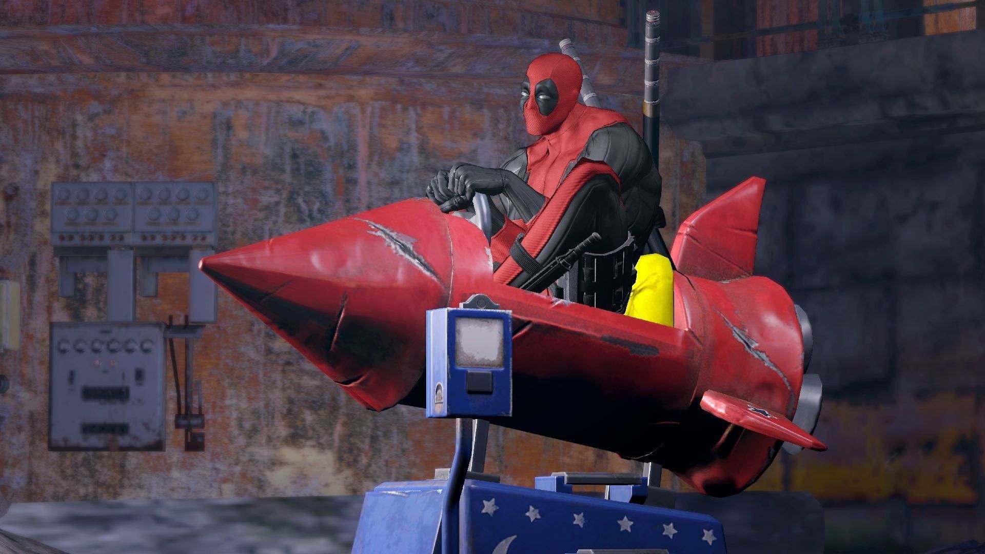 1920x1080 Wallpaper rocket, Marvel, Wade Wilson, Deadpool: The Game for mobile and desktop, section игры, resolution 1920x1080