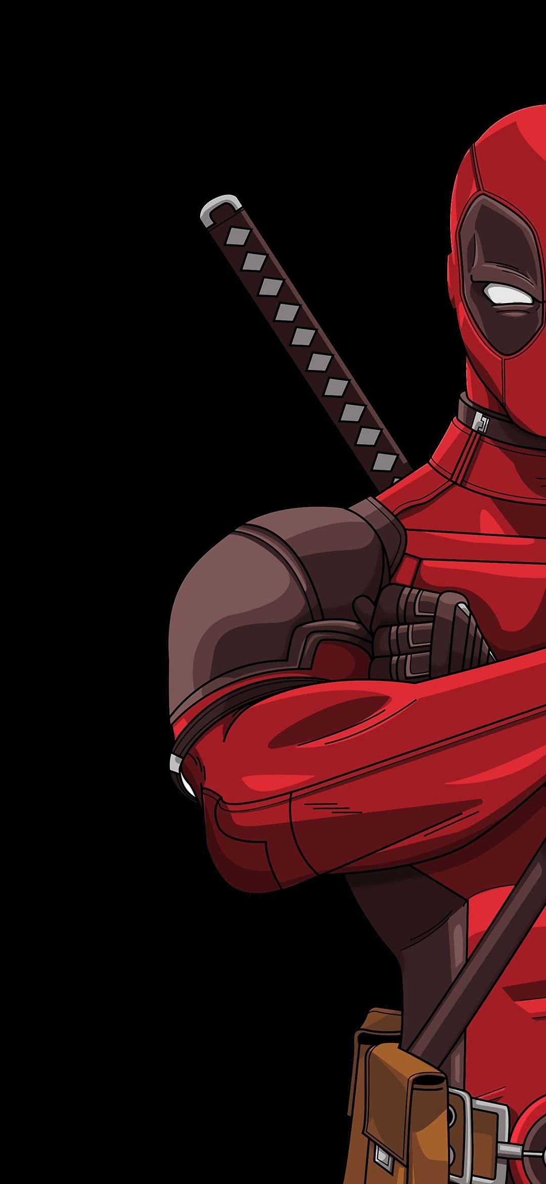 1080x2340 Wallpaper Cool Deadpool Drawing, Wade Wilson, Drawing, Sketch, Superhero, Background Free Image