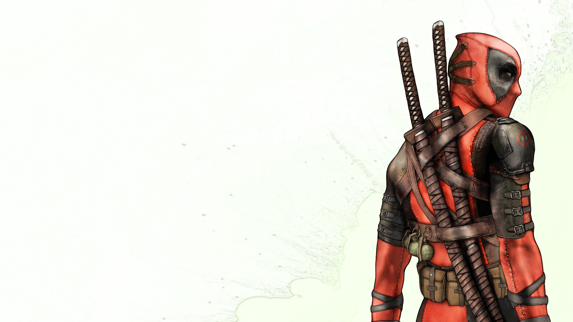 1920x1080 White Comics Deadpool Wade Wilson Marvel Comics 1920×1080 Hd Wallpaper
