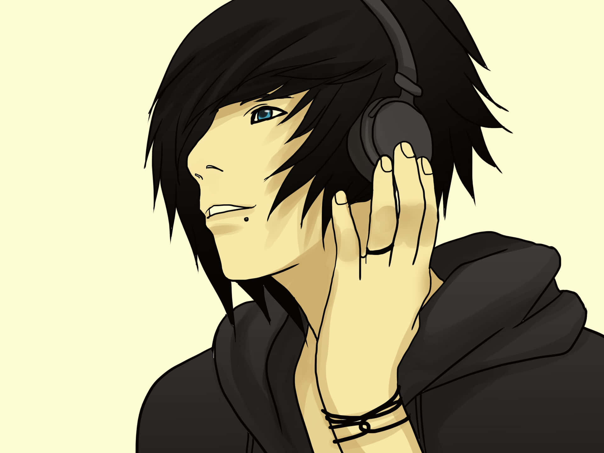 1920x1440 Emo Anime Boy Wallpaper