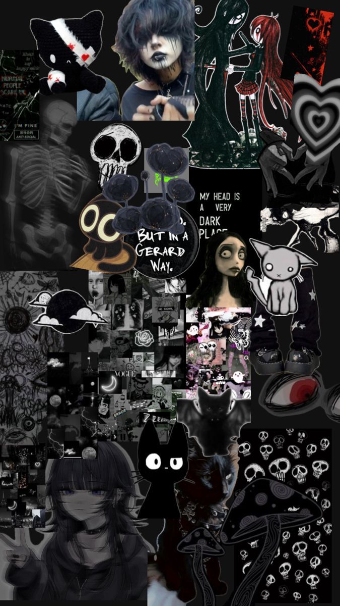 675x1200 A emo collage that can be used as a wallpaper