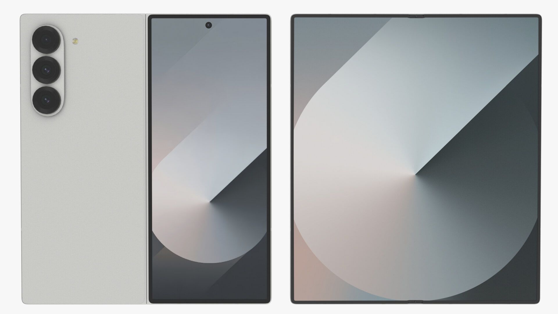 1920x1080 Samsung Galaxy Z Fold 6 White