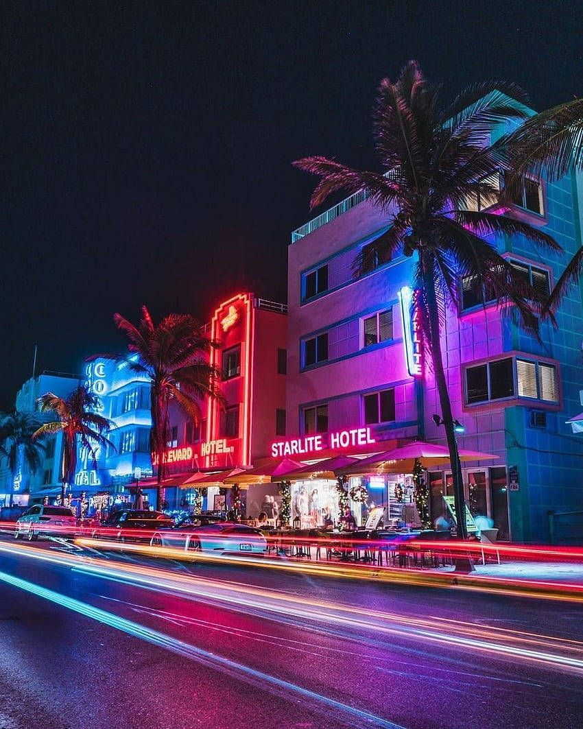850x1063 80s Miami Wallpaper