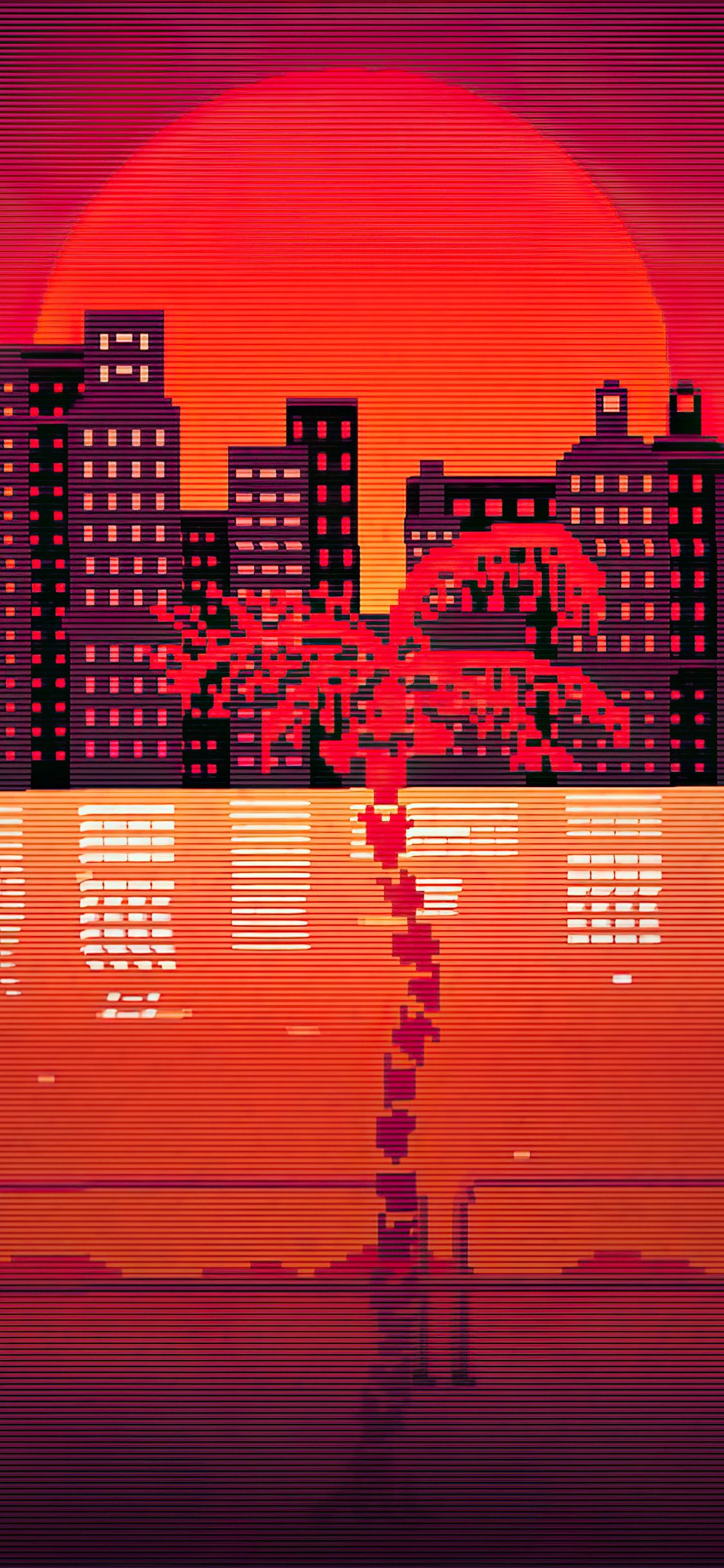 1125x2436 80s Retrowave Hotline Miami 4k iPhone XS, iPhone iPhone X , HD 4k Wallpaper, Image, Background, Photos and Picture