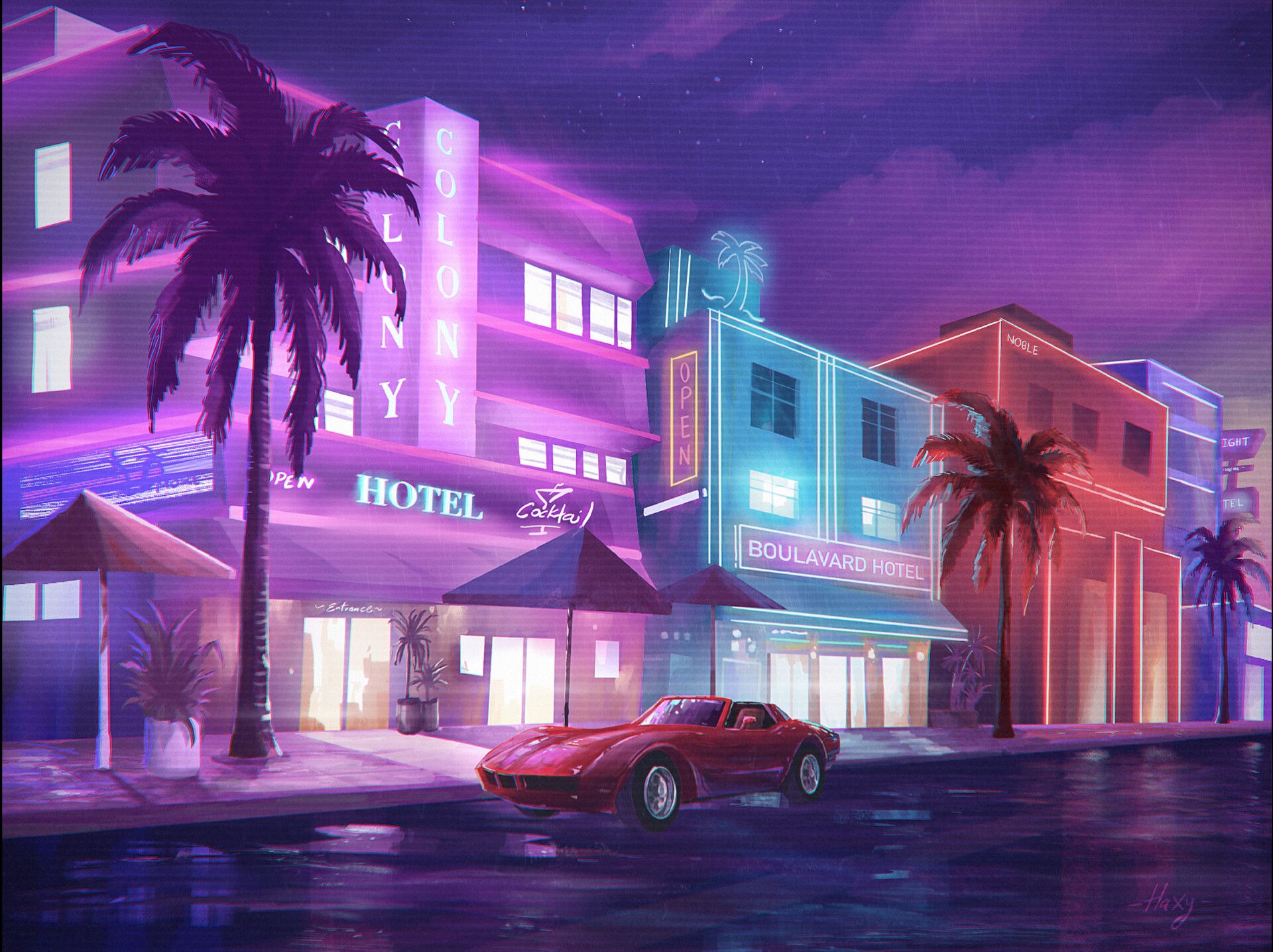 1920x1436 Miami Night