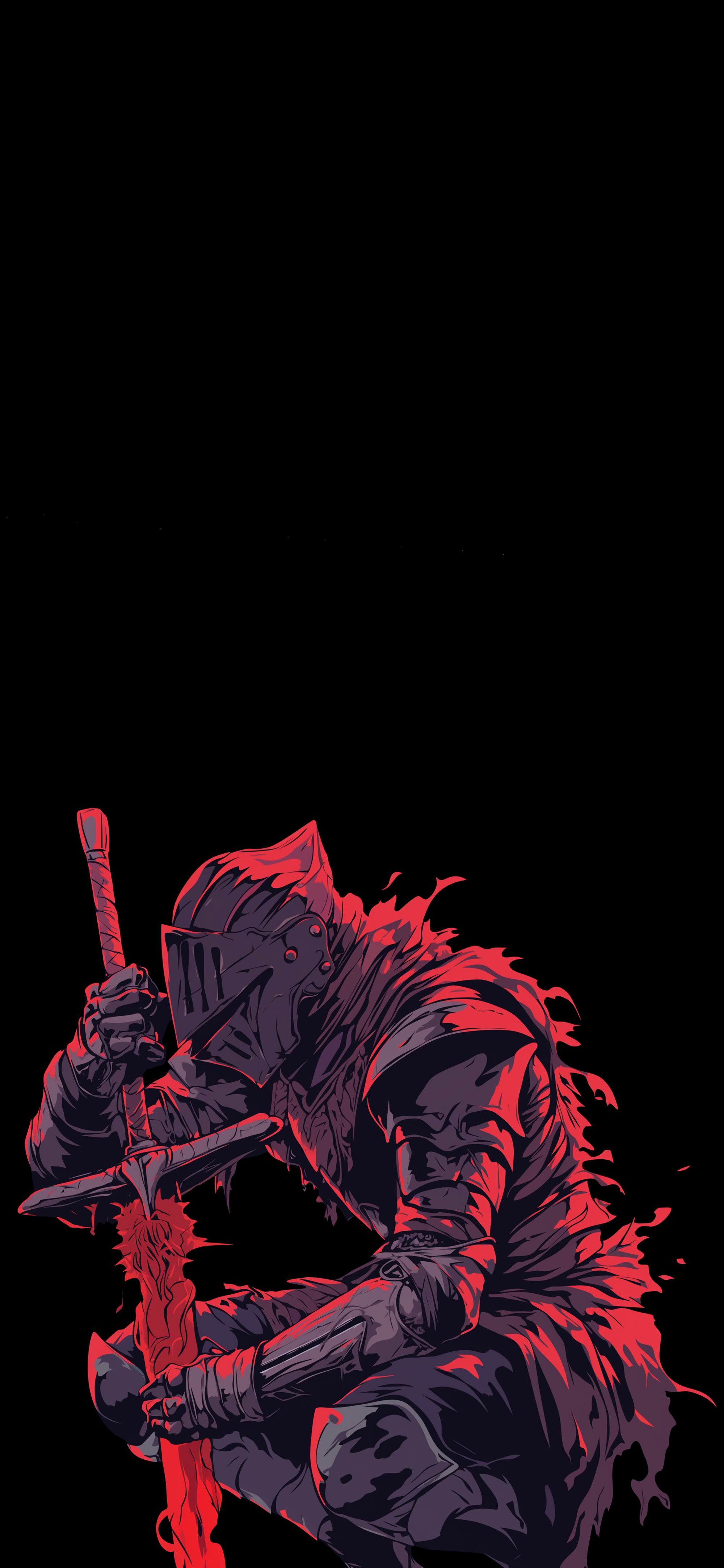 2000x4329 Dark Fantasy Knight Wallpaper
