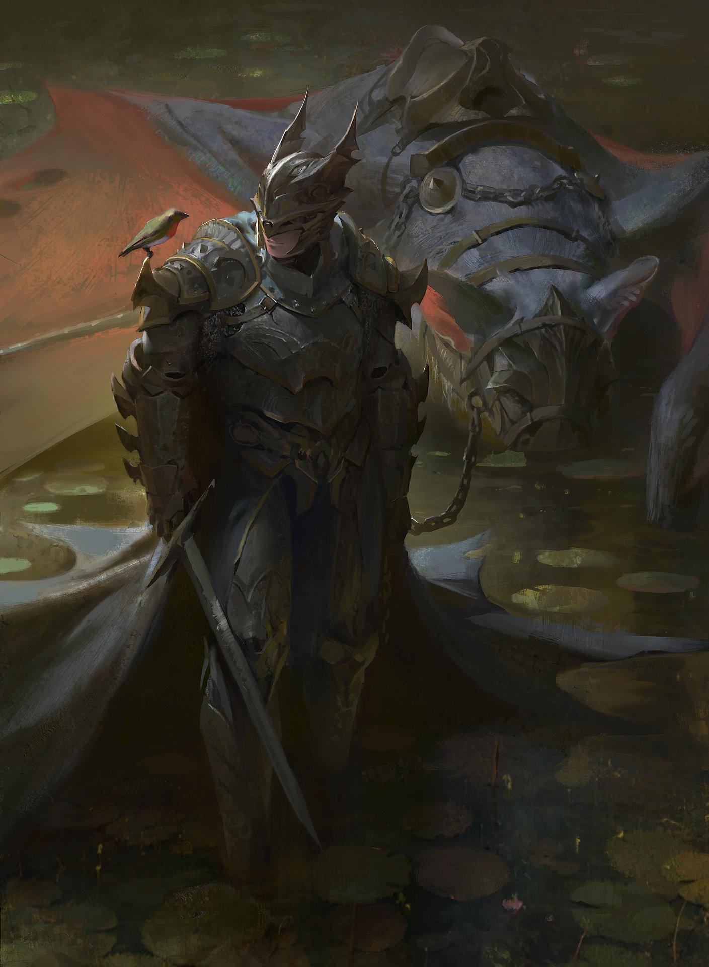 1409x1920 The Dark Knight (Medieval Fantasy Reimagining)