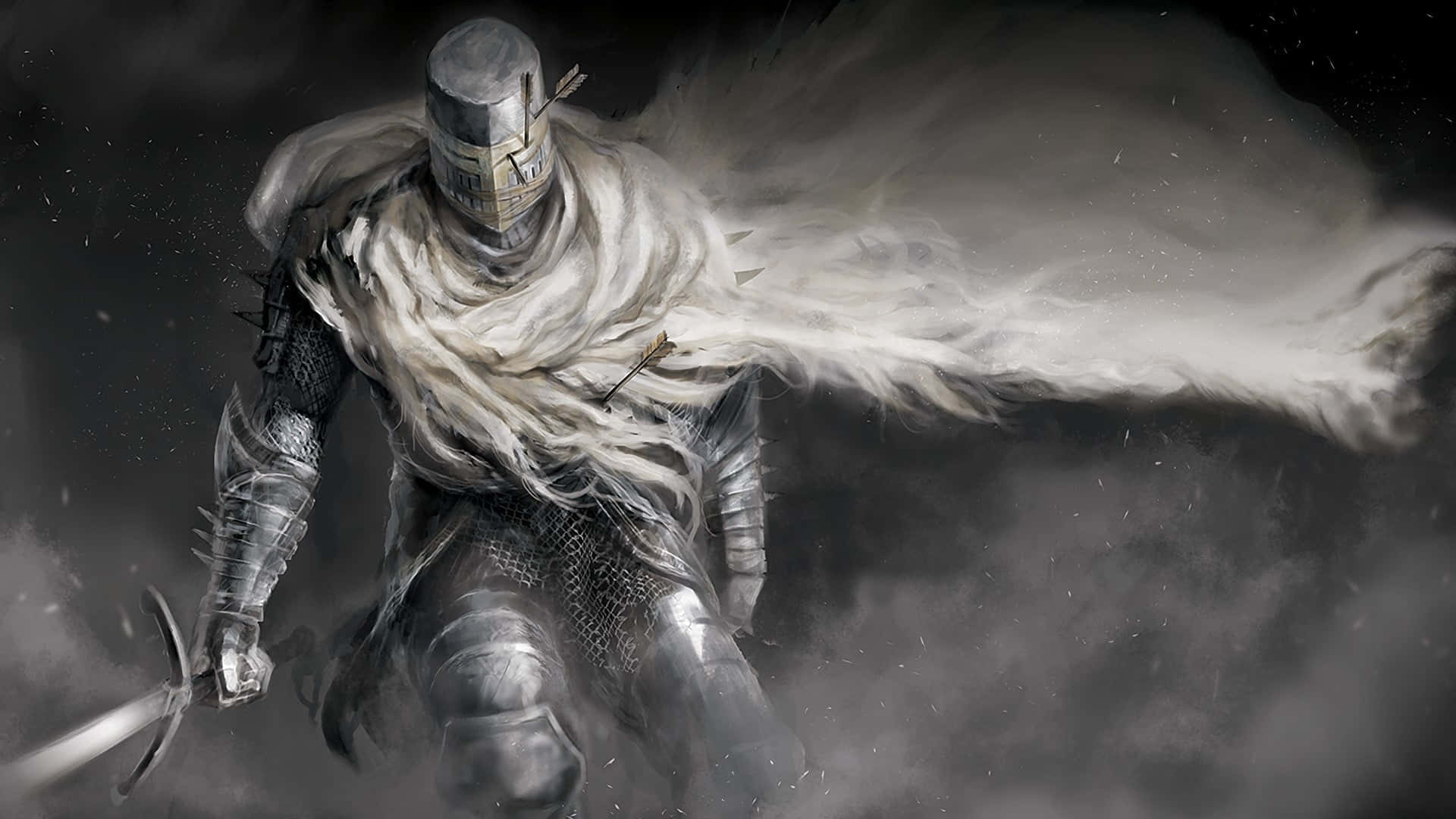 1920x1080 Dark Souls Black Knight Wallpaper