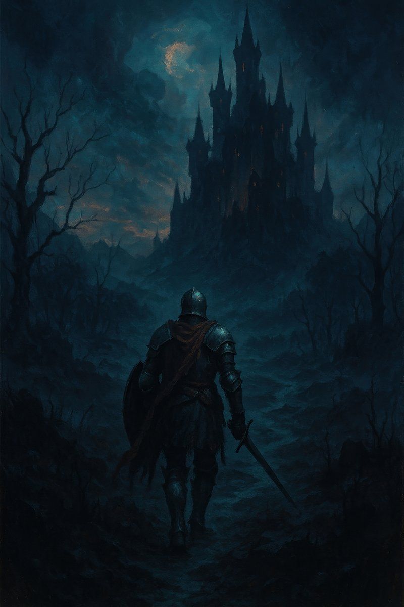 800x1200 Dark Fantasy Knights Image Wallpaper