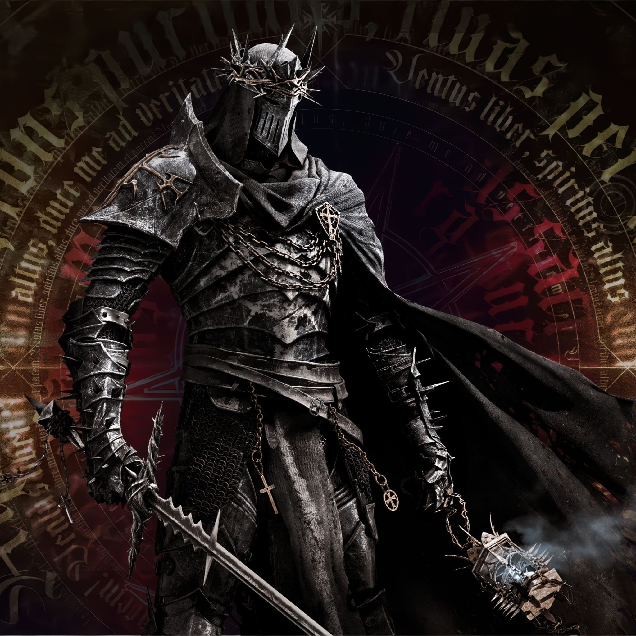 2048x2048 Dark Crusader Wallpaper 4K, Lords of the Fallen II, Knight