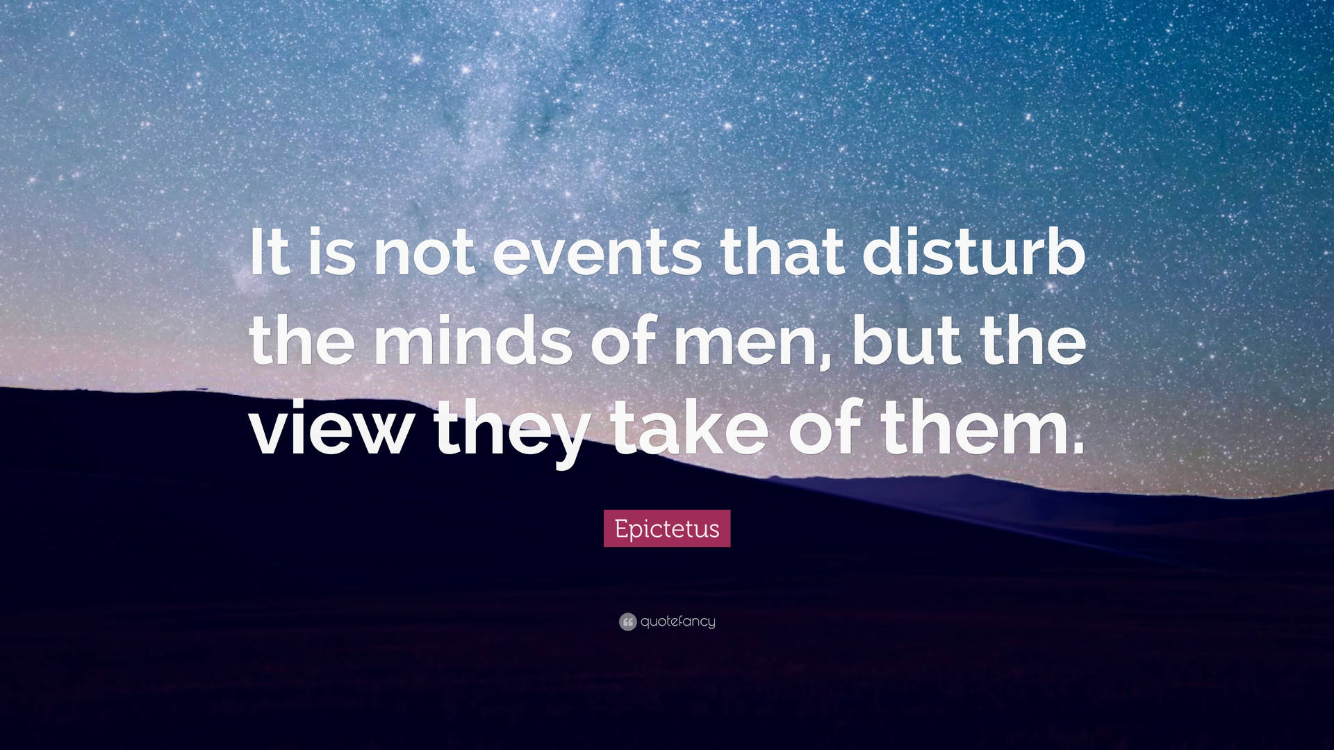 1920x1080 Download Stoicism Epictetus Starry Night Wallpaper