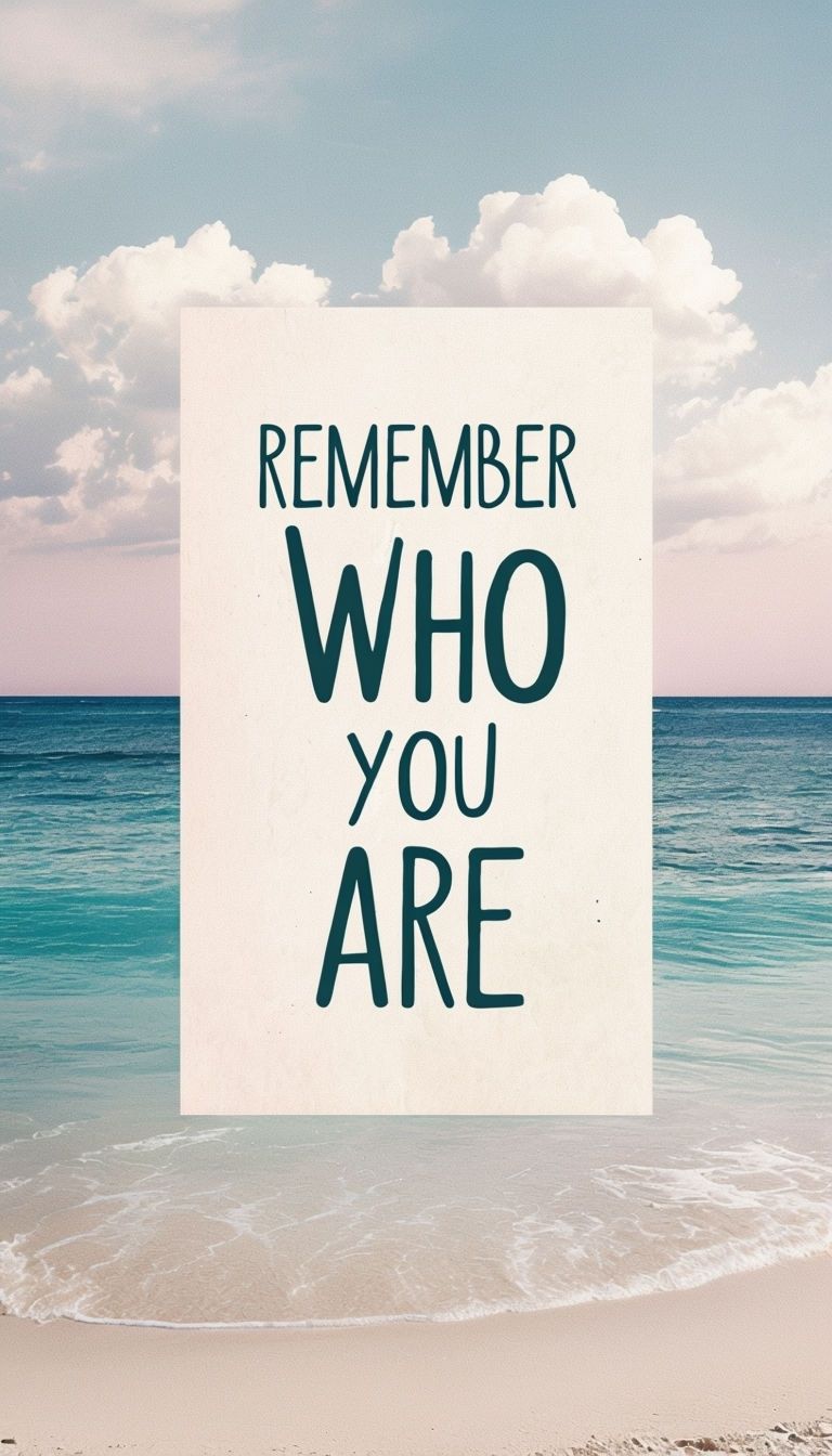 768x1344 Serene Motivational Landscape with Believe in Yourself Message Mobile Wallpaper