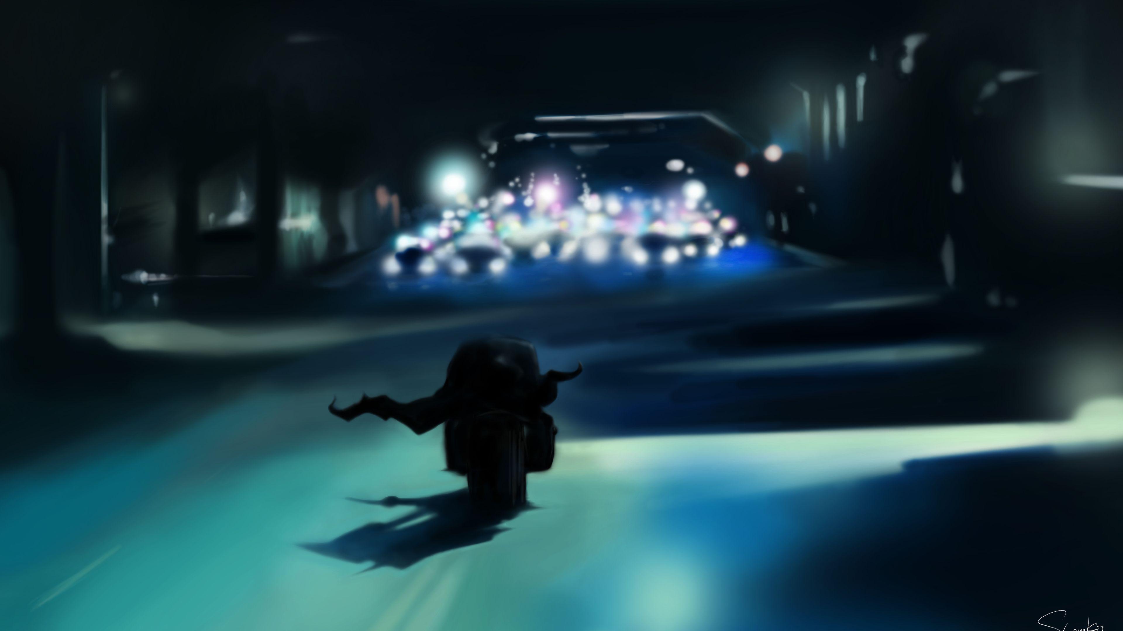 3840x2160 Wallpaper 4k The Dark Knight And The Cops 4k Wallpaper, 5k