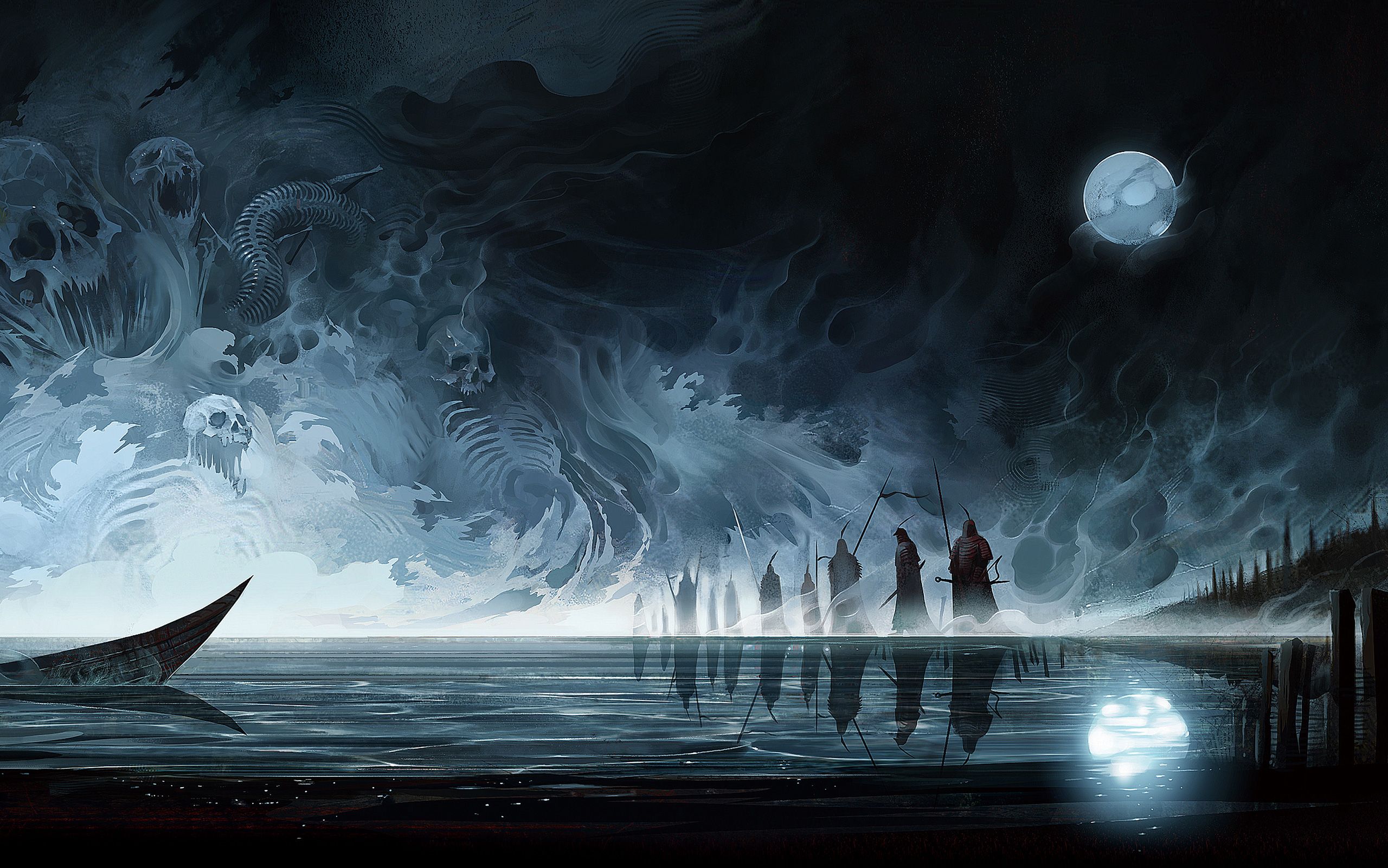 2560x1600 Dark Moon Wallpaper 2560x1600 56595