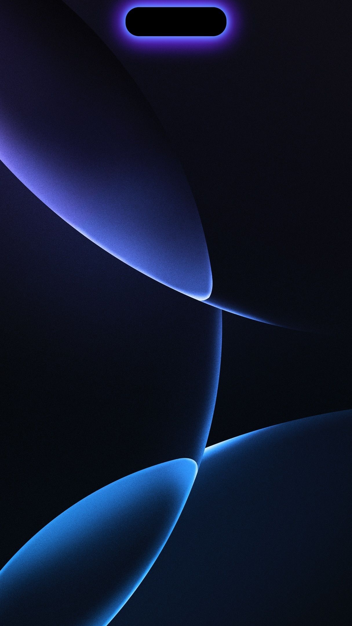 1215x2160 IPhone Wallpaper For Dynamic Island Glowing Blue Purple Circles Bubbles