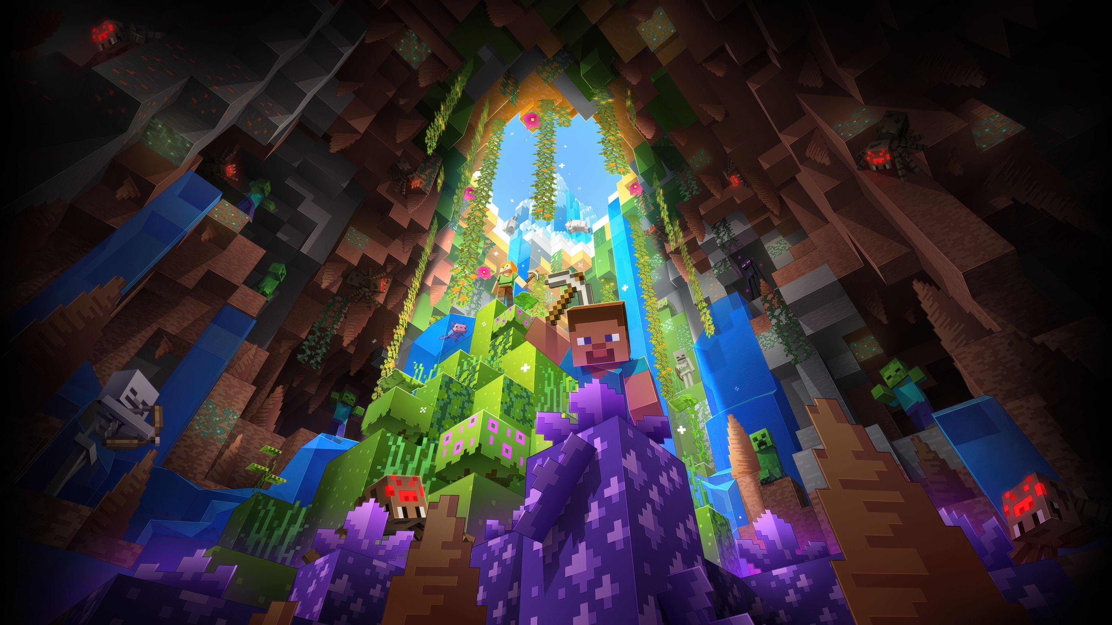 3840x2160 Minecraft: Bedrock Edition Wallpaper 4K, Game Art, Minecraft, 5K