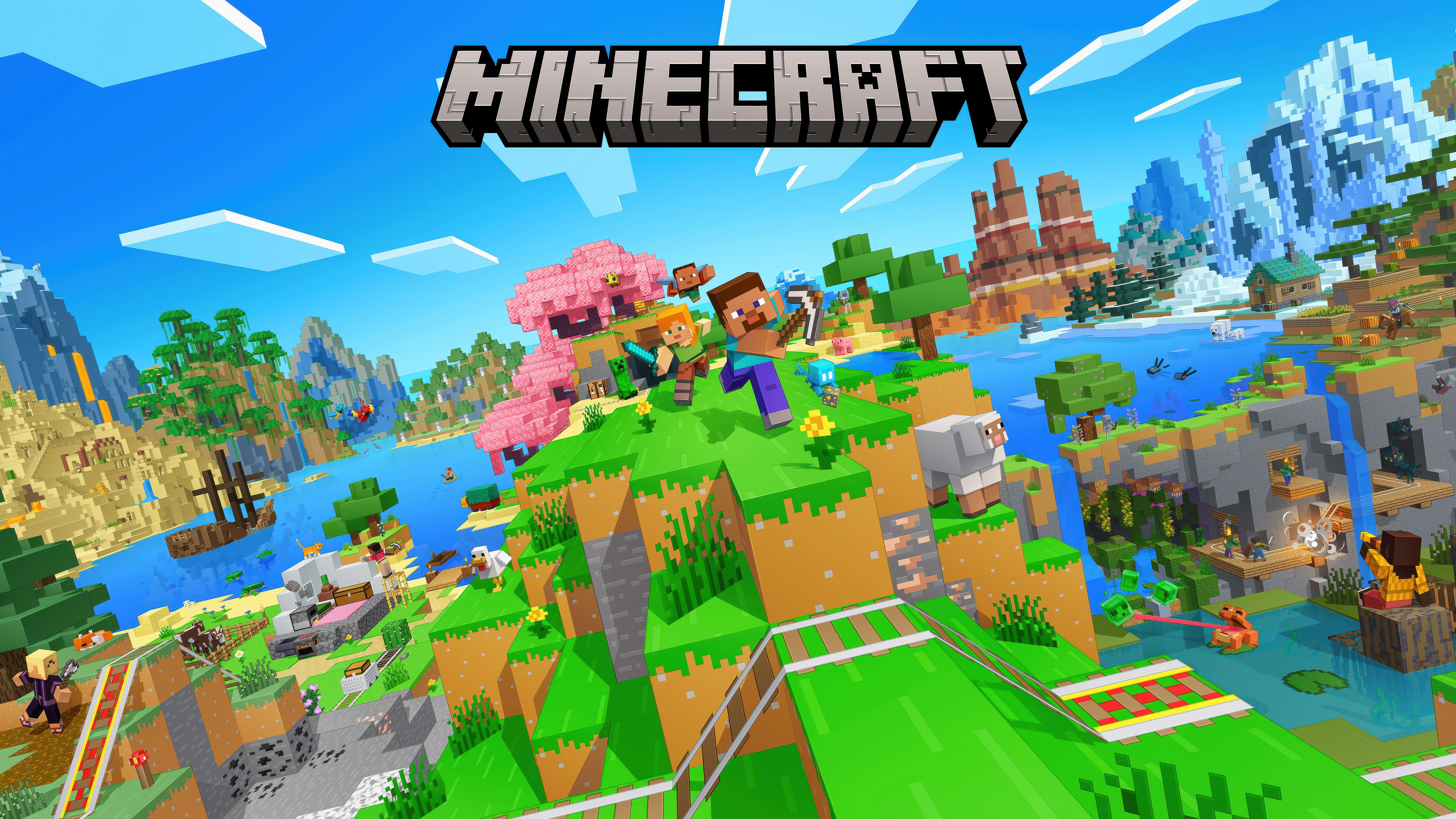 5120x2880 Minecraft Wallpaper 4K, Key Art, Video Game, 5K