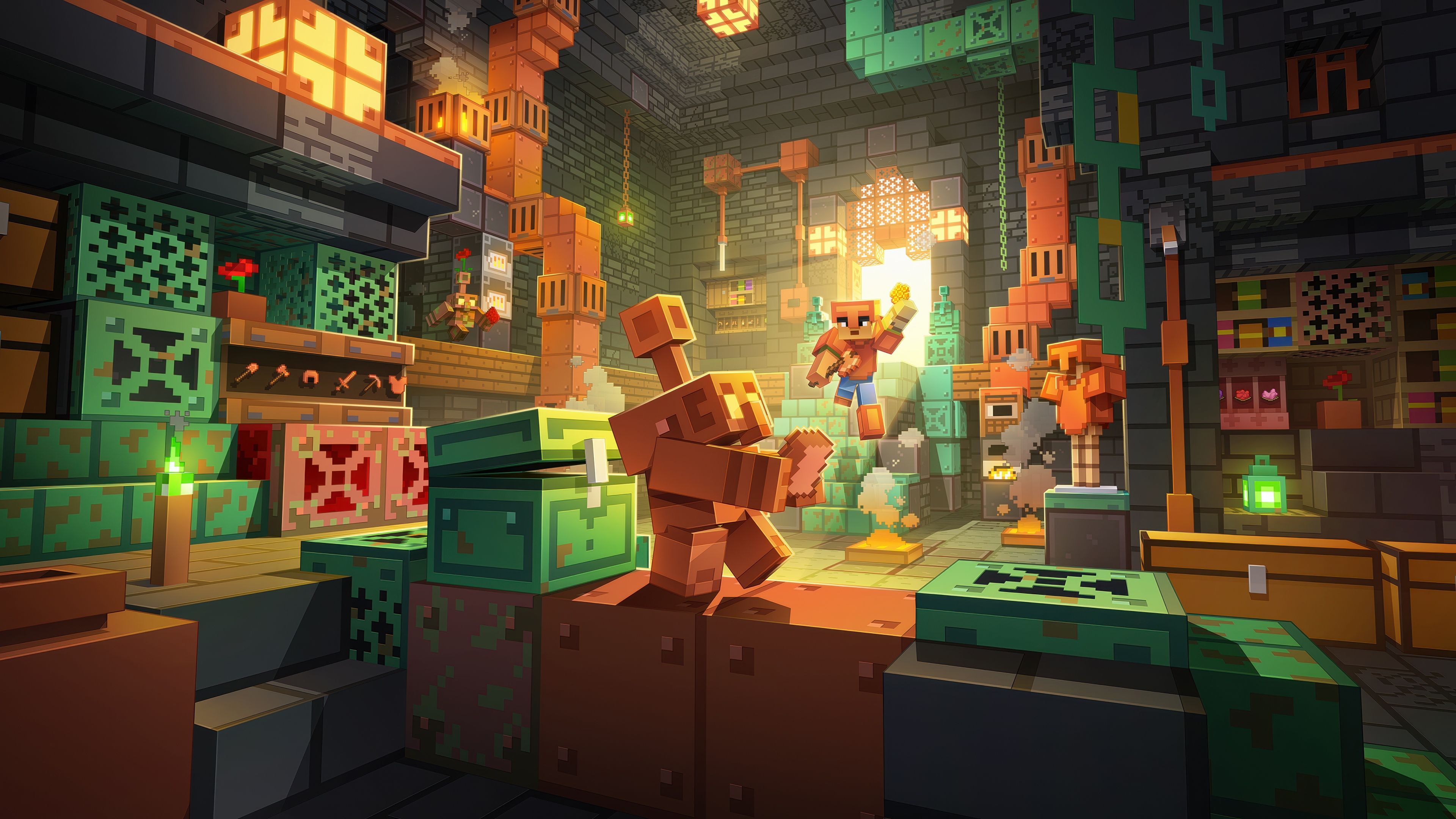 3840x2160 Minecraft Wallpaper 4K, The Copper Age, 5K, 2025 Games