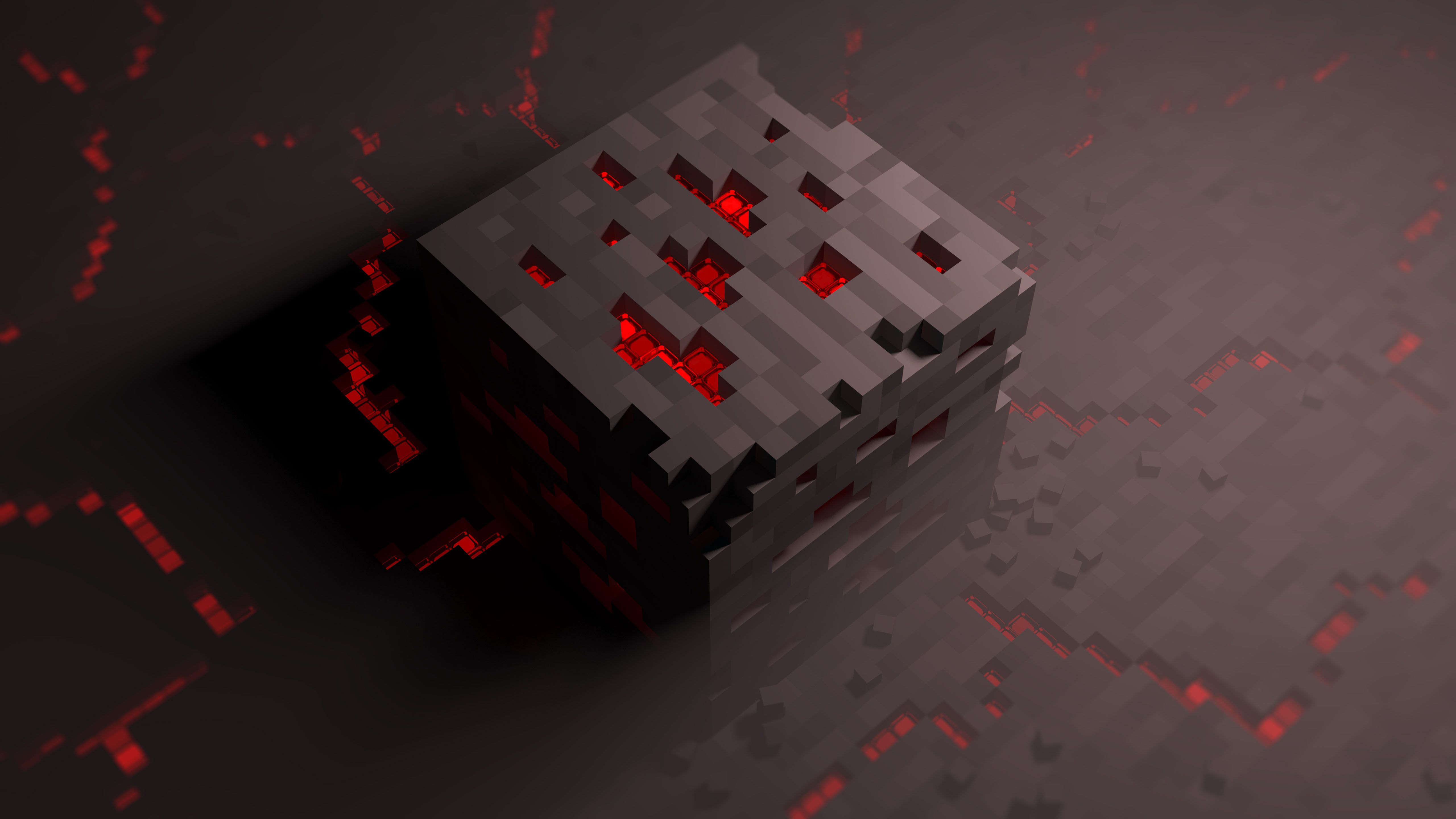 5120x2880 Cube 4K 5K HD Minecraft Wallpaper