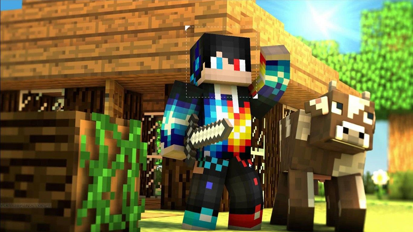 1366x768 Nova Skin Minecraft HD Minecraft Wallpaper