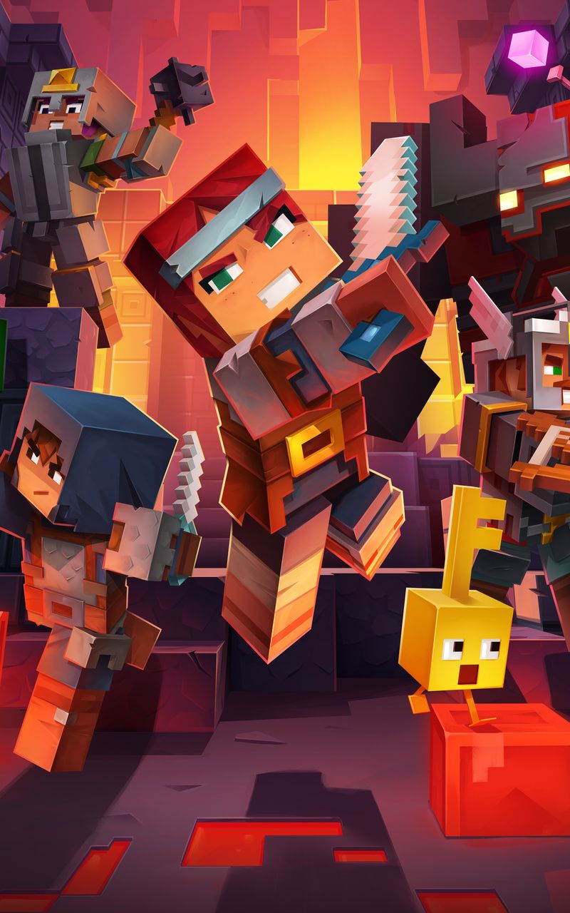 800x1280 Minecraft Dungeons 5k Nexus Samsung Galaxy Tab Note Android Tablets , HD 4k Wallpaper, Image, Background, Photos and Picture
