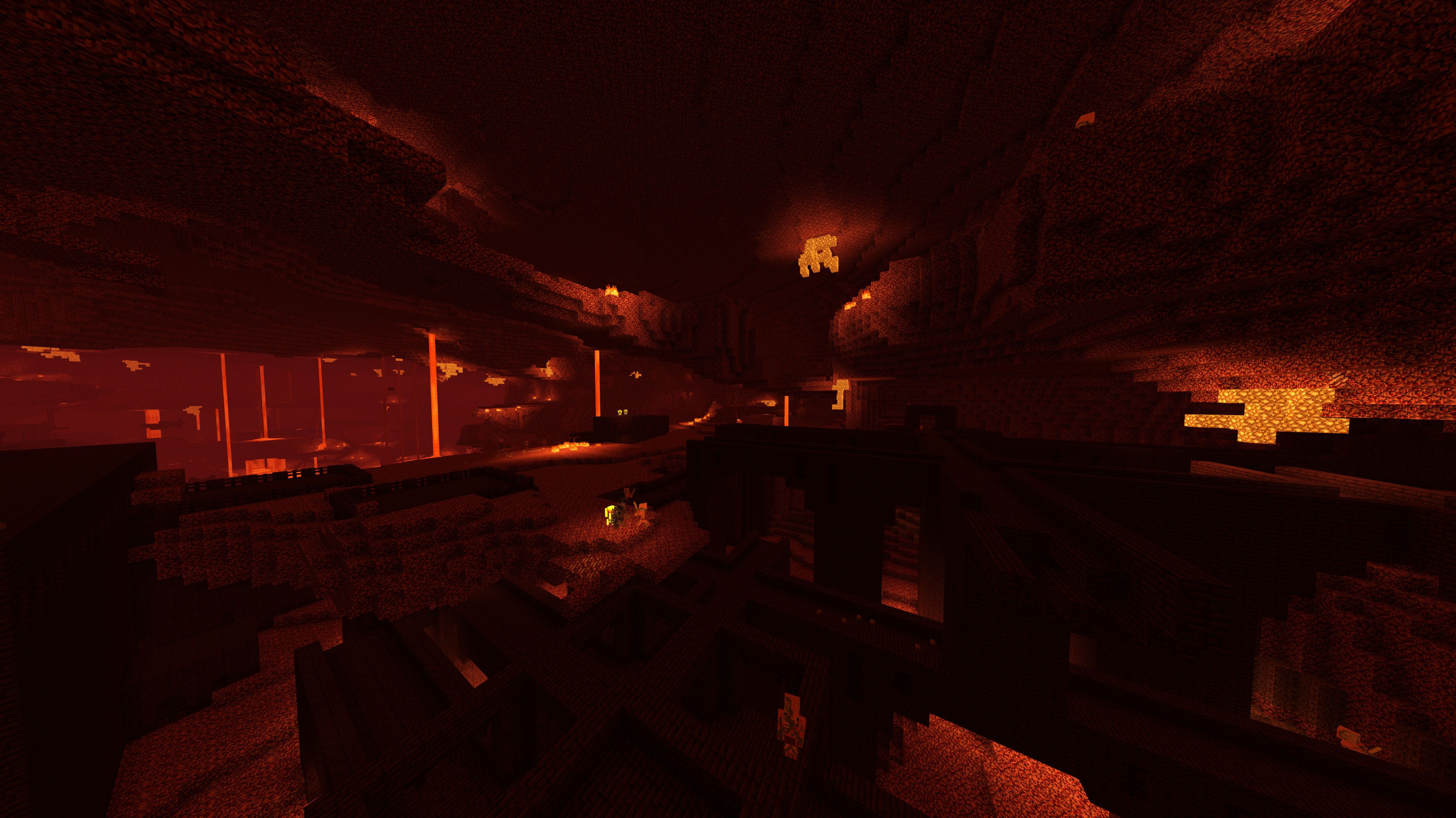 5120x2880 Nether 4K 5K HD Minecraft Wallpaper