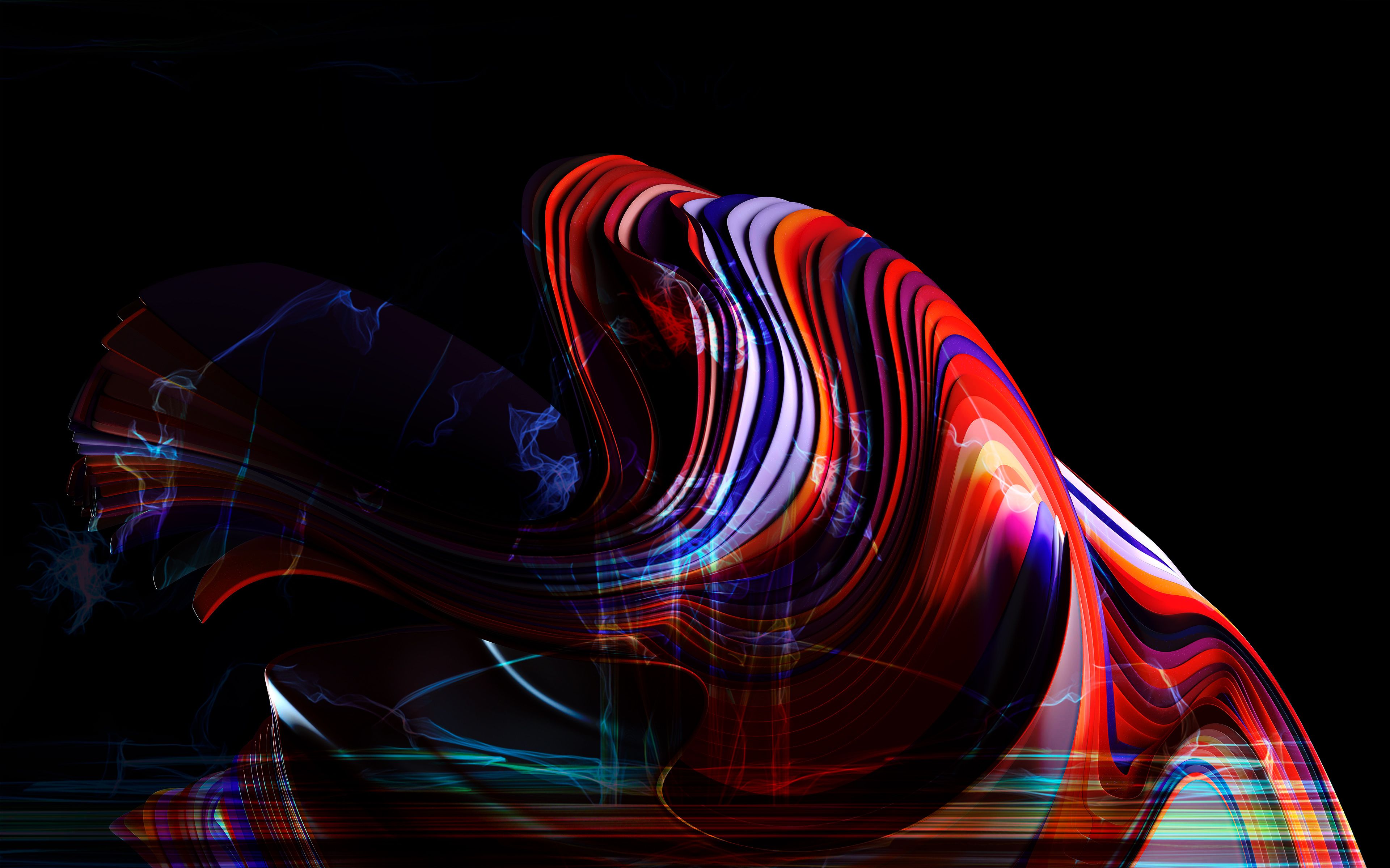 3841x2400 Moving Spectrum Abstract 4k Sony Xperia X, XZ, Z5 Premium , HD 4k Wallpaper, Image, Background, Photos and Picture