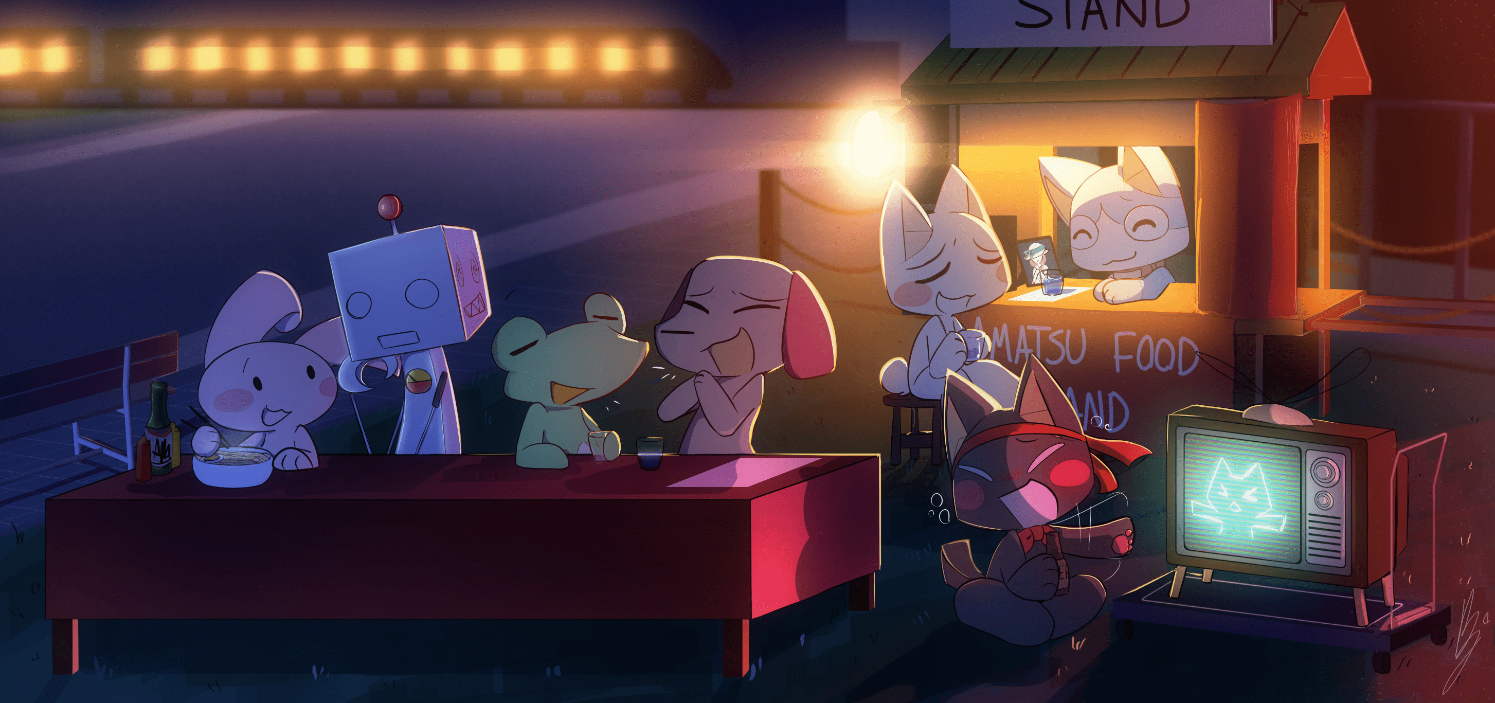 2907x1367 Happy 24th anniversary, Doko Demo Issyo!!! by WolfaRoon on Newgrounds