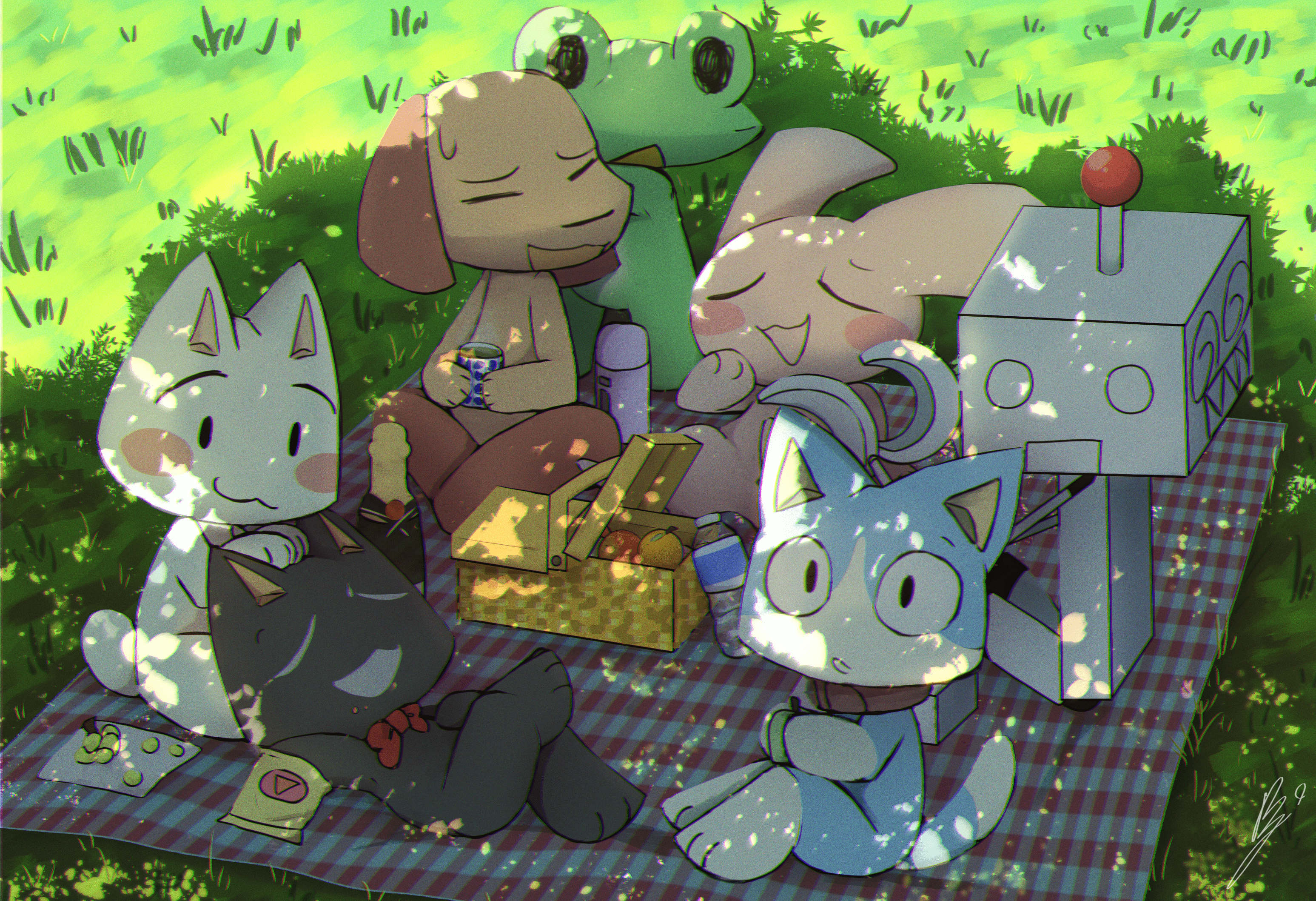 3094x2117 Picnic by WolfaRoon on Newgrounds