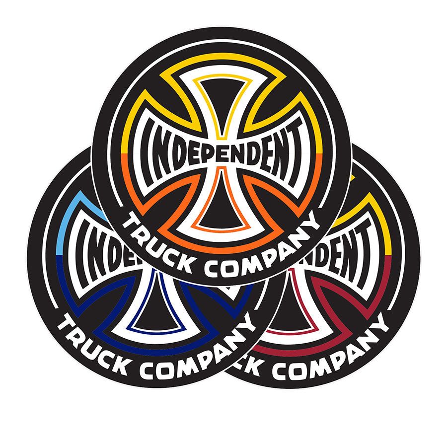 900x900 Independent Split Cross Single Skateboard Sticker