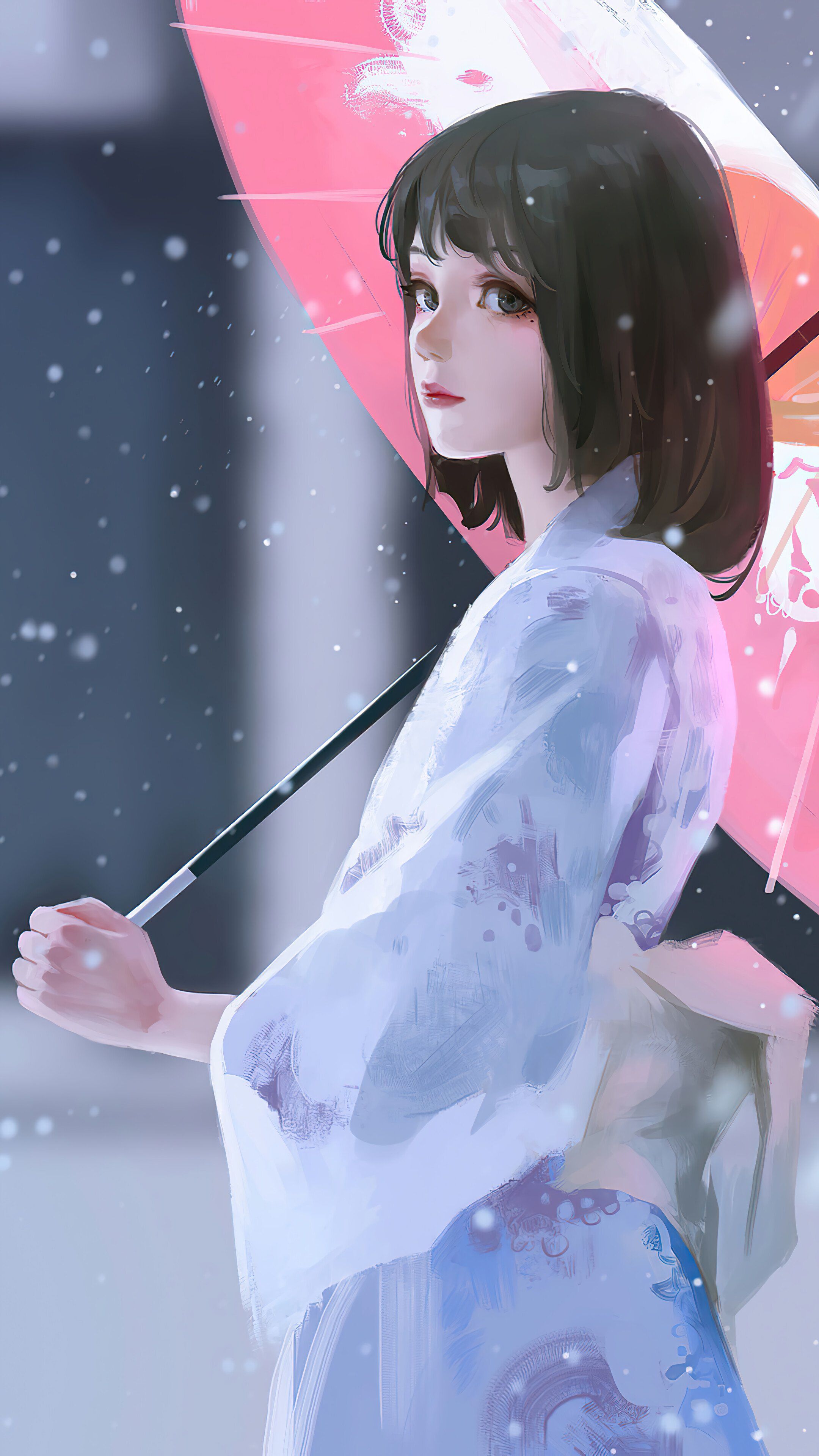 2160x3840 Anime 4k Girl Phone Wallpaper