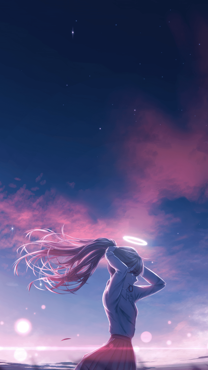720x1280 Original Wallpaper 4K, Anime girl, Dream