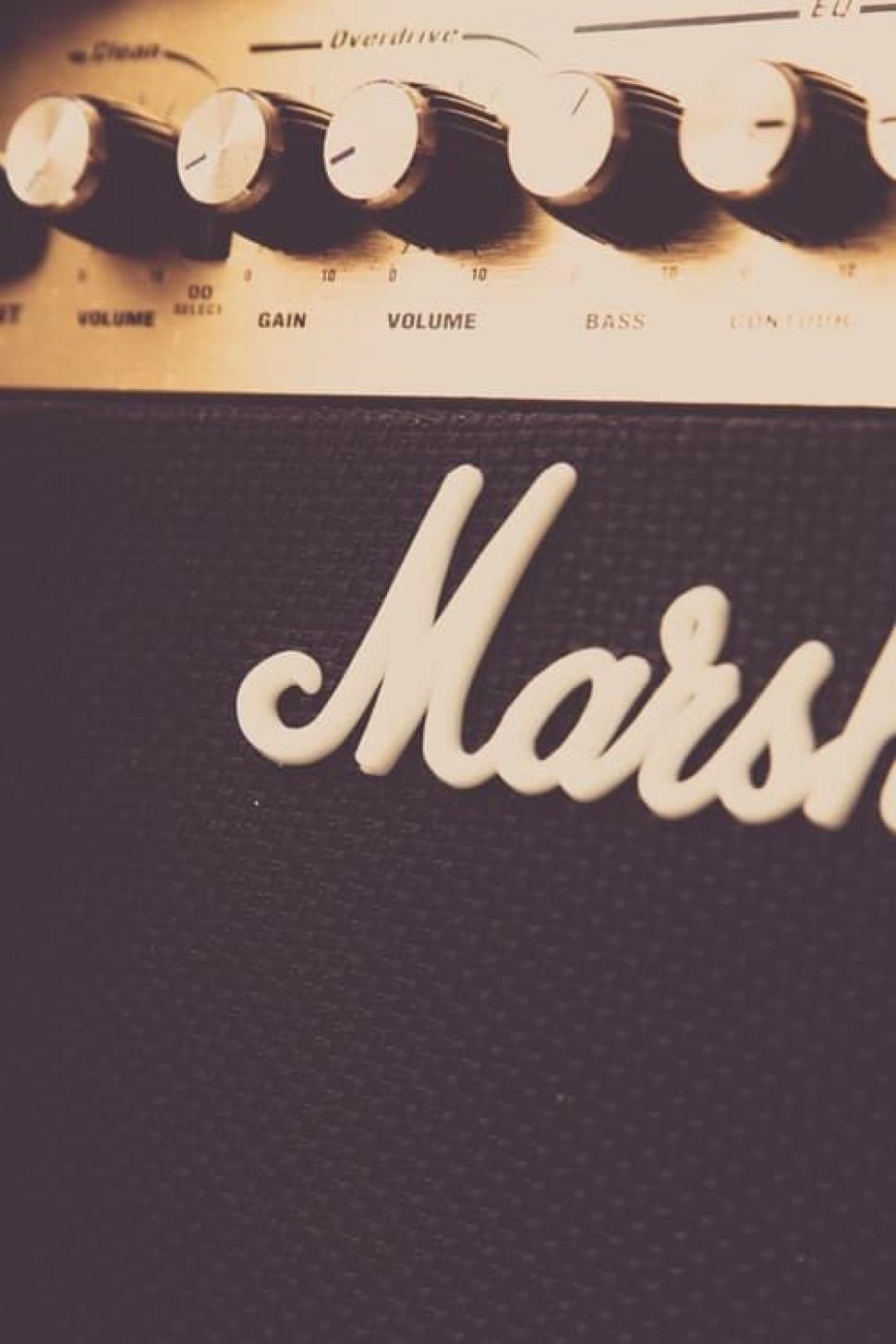 970x1455 Free Of Close Up Of A Marshall Guitar Amplifier. Download Free Image And Free Illustrations