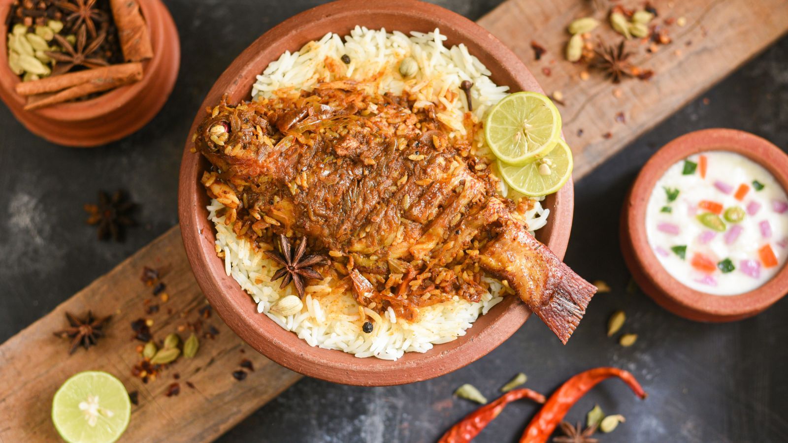 1600x900 Kerala Style Malabar Fish Biryani Recipe
