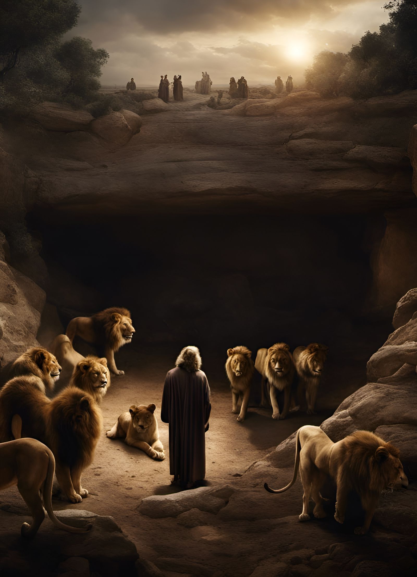 1600x2216 And the king spake and said to Daniel: O Daniel, servant of the living God, is thy God, whom you serve continually, able to deliver thee from the lions? (Daniel 6:20)