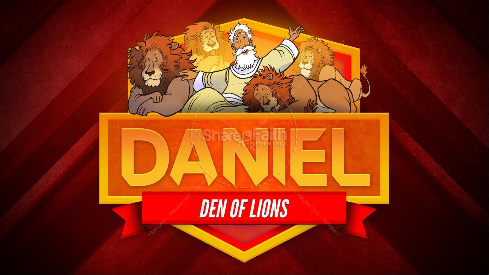 1600x900 ShareFaith Media Daniel 6 Den of Lions Kids Bible Story