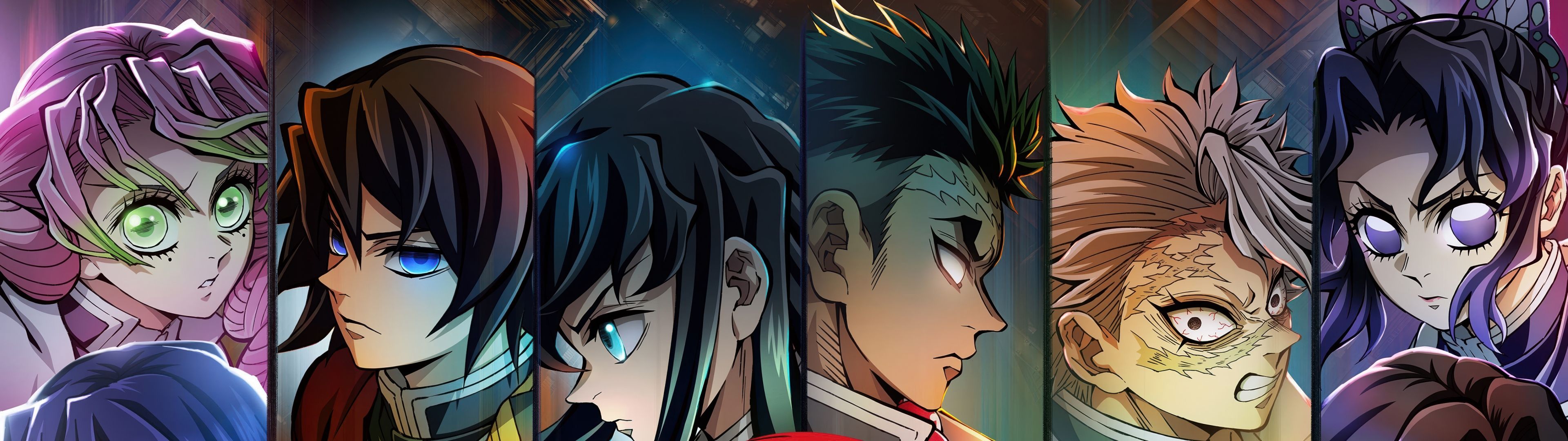 3840x1080 Demon Slayer: Kimetsu No Yaiba Infinity Castle Wallpaper 4K, Key Art