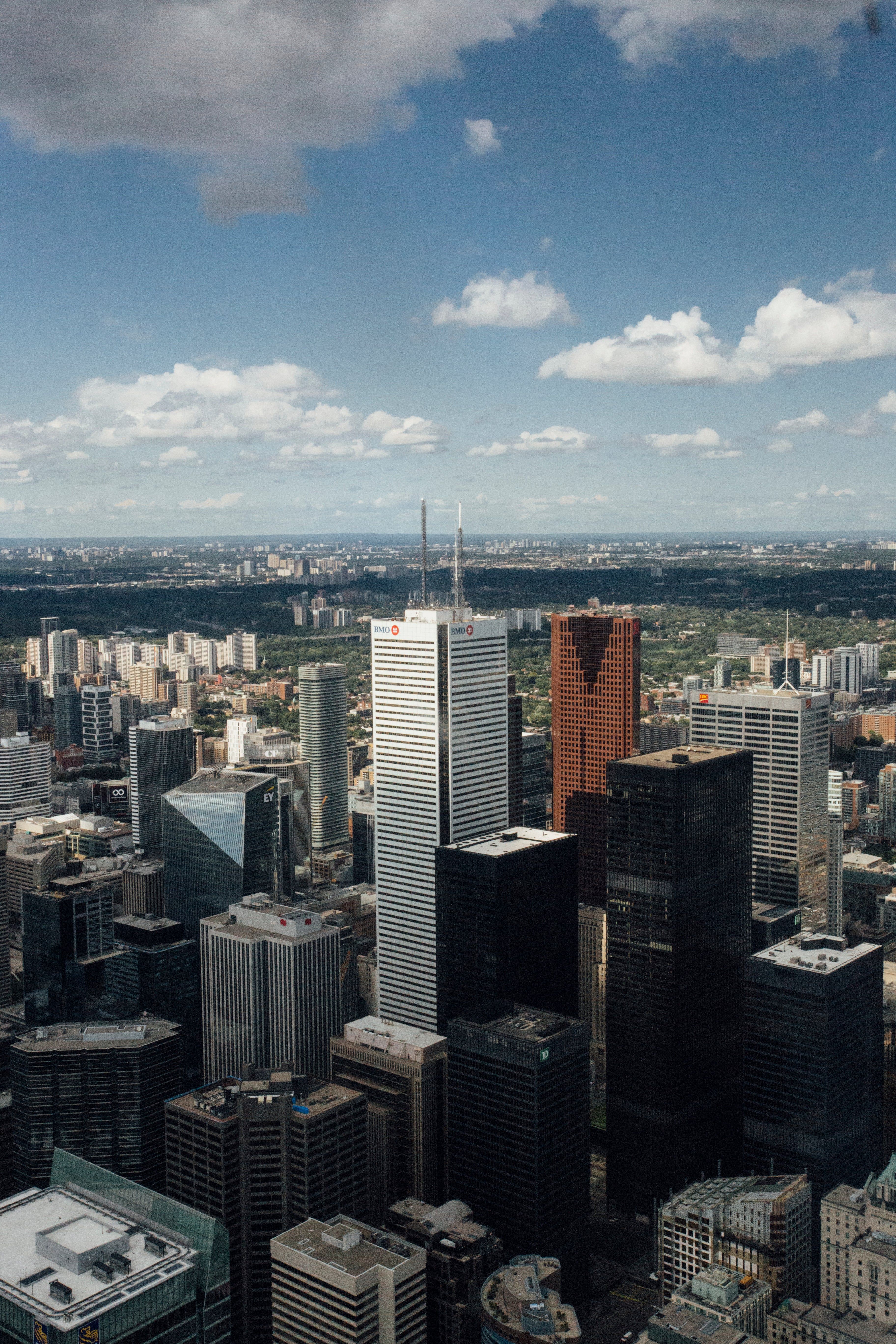 3648x5472 Picture of Toronto Skyline On Sunny Day