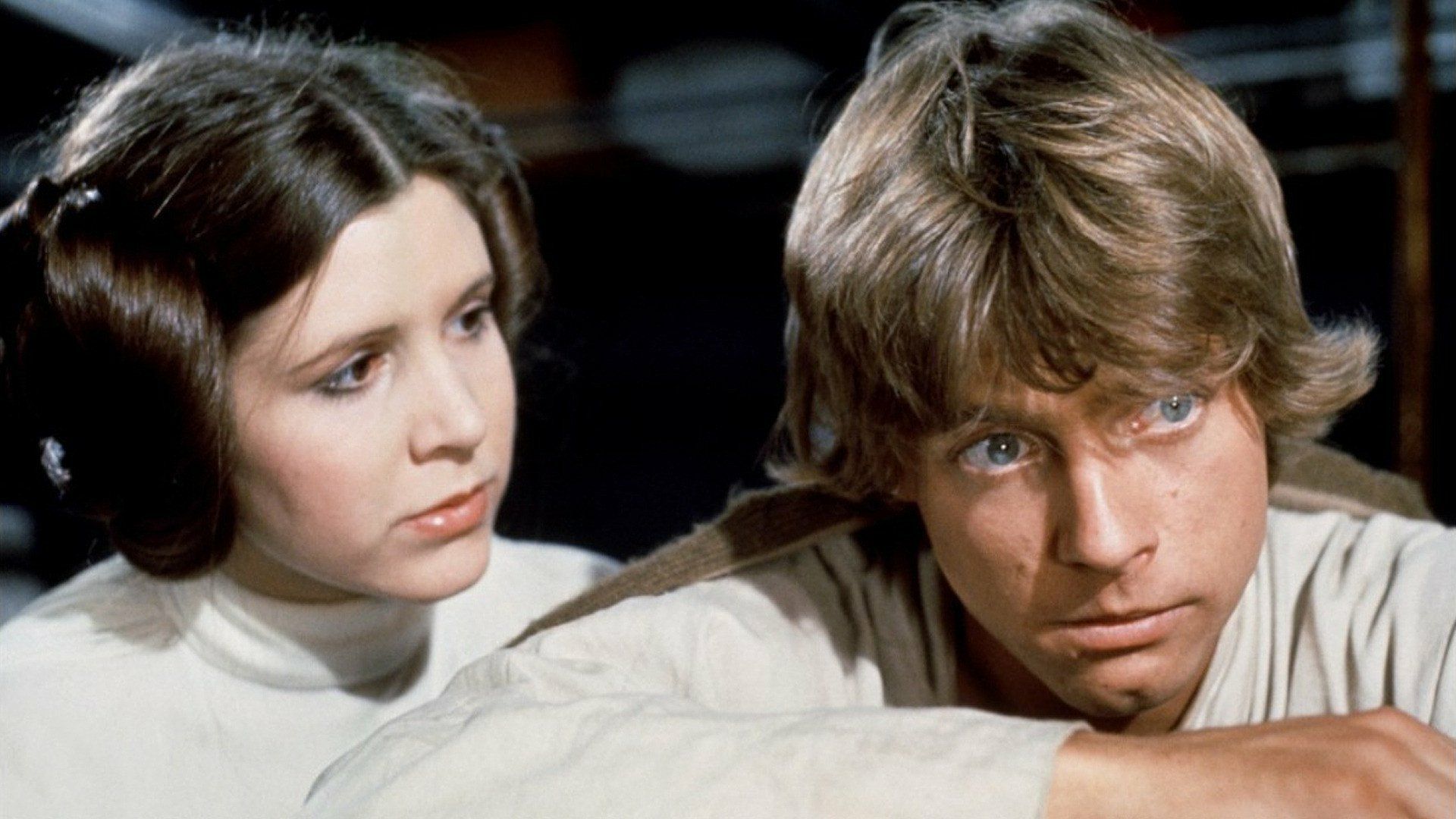 1920x1080 Download Princess Leia Organa Carrie Fisher Mark Hamill Luke Skywalker Movie Star Wars Episode IV: A New Hope HD Wallpaperx1080