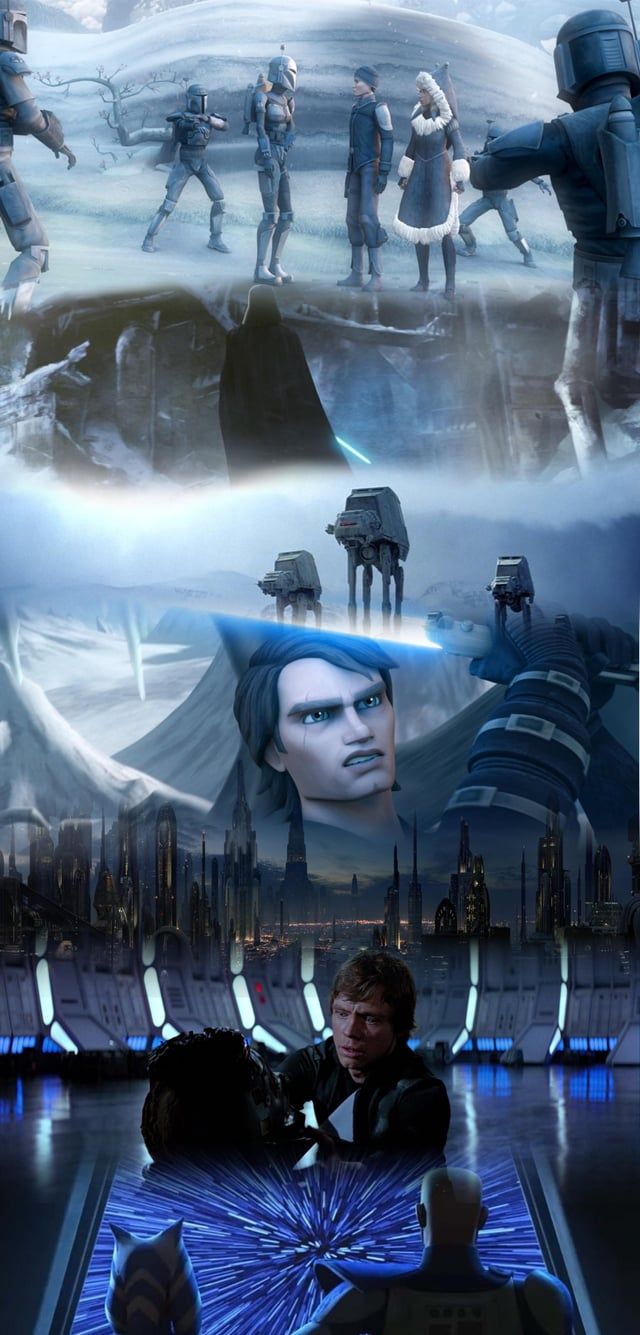 640x1335 Blue themed wallpaper I made :)