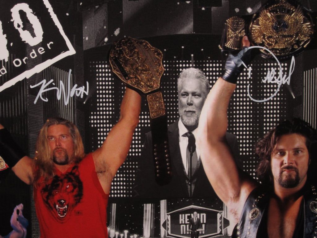 1024x768 Kevin Nash Hand Signed Autographed Large Canvas with Diesel Inscriptio