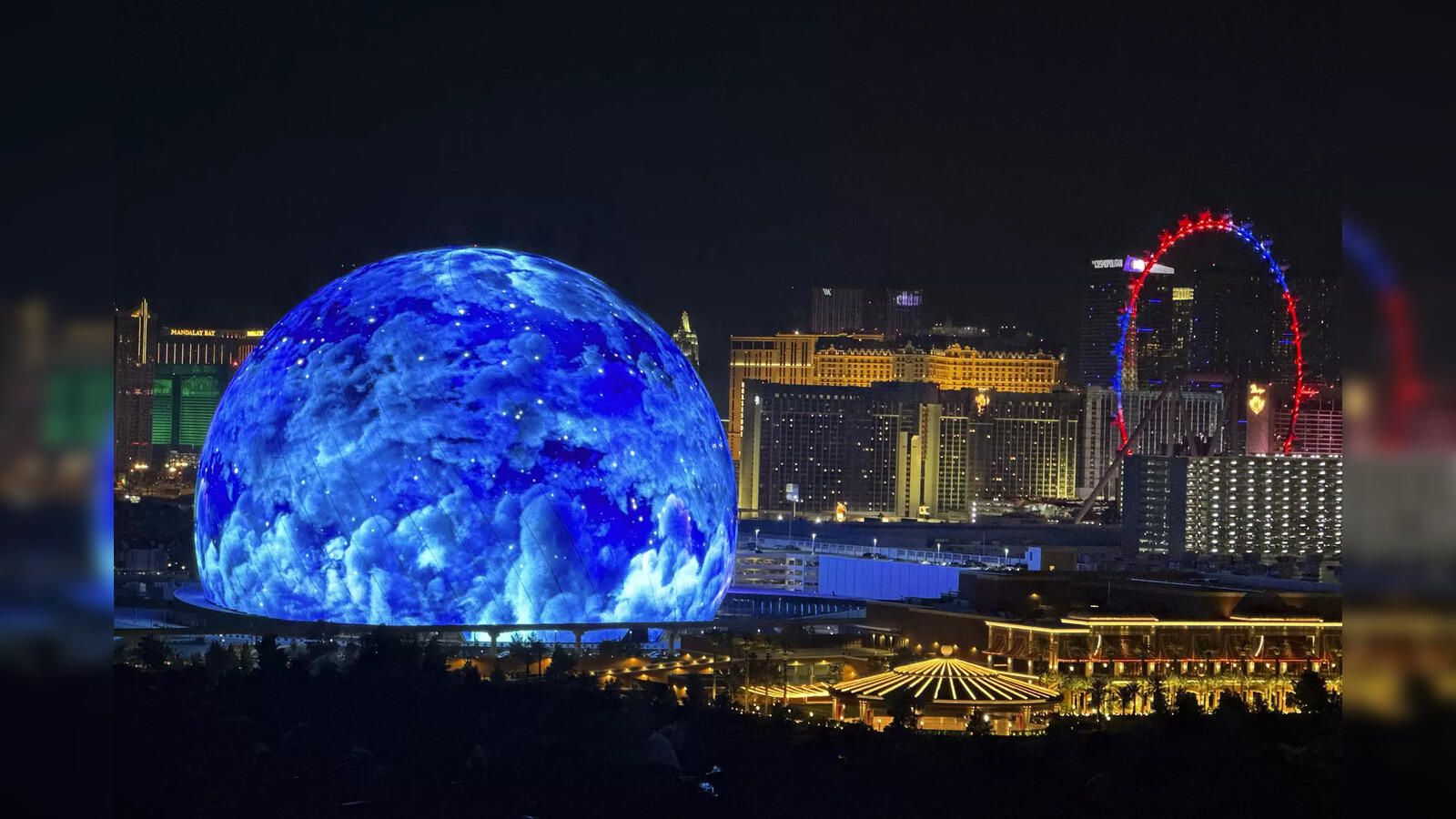 1600x900 Giant Sphere Las Vegas: Las Vegas Unveils 'Sphere': World's Highest Resolution Wraparound LED Screen Economic Times