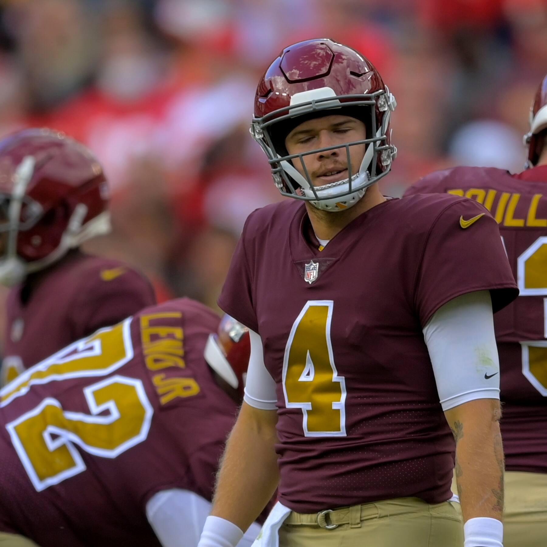1800x1800 Taylor Heinicke's Check Downs Limit Washington Football Team Offense Washington Post