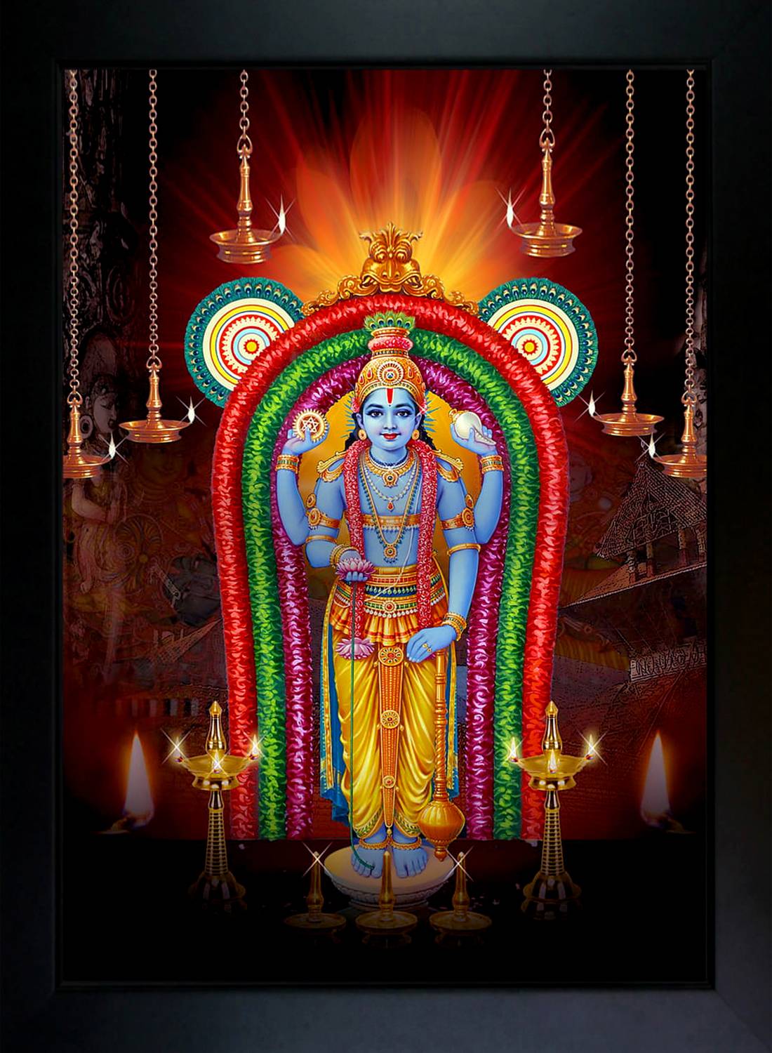 1100x1500 CrowdHall Guruvayurappan Photo Frame ( 10x 13.5IN ) Religious Frame Price in India CrowdHall Guruvayurappan Photo Frame ( 10x 13.5IN ) Religious Frame online at