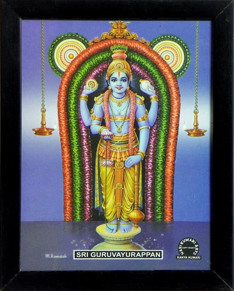 819x1020 Sri Guruvayurappan Vishnu (Print on Harboard Hanging)
