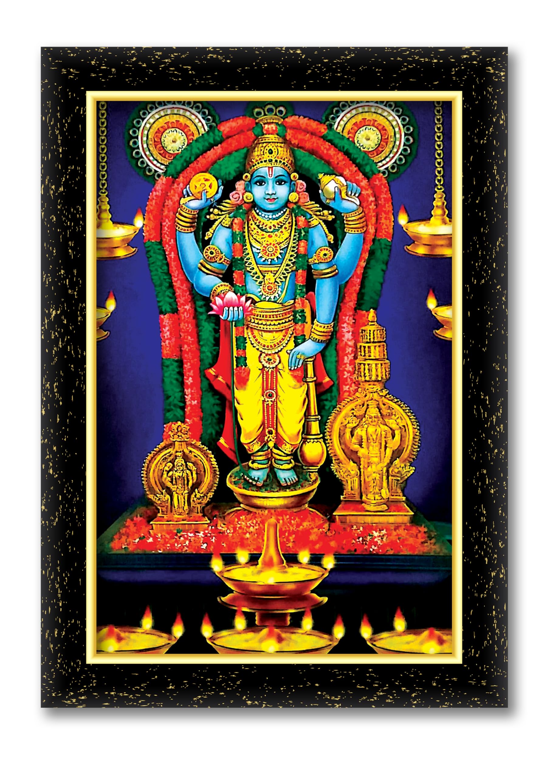 1810x2560 Guruvayurappan Guruvayoorappan God Of Preservation Laminated Photo Frame For Wall
