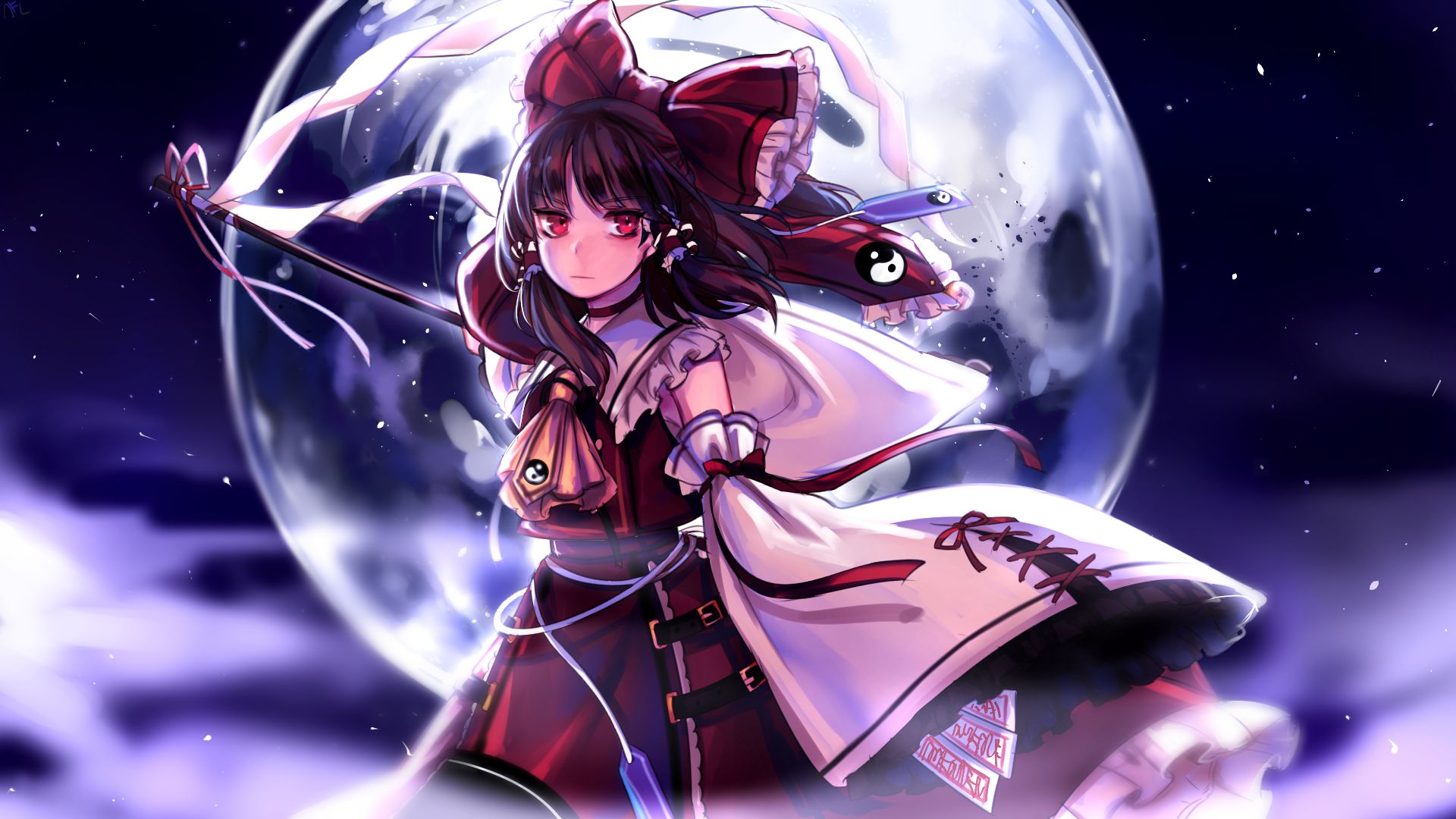 1920x1080 Reimu Hakurei Wallpaper