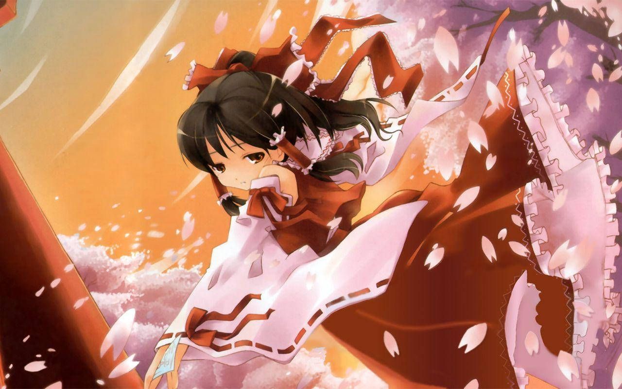 1280x800 Download Reimu Hakurei From Touhou Project Wallpaper